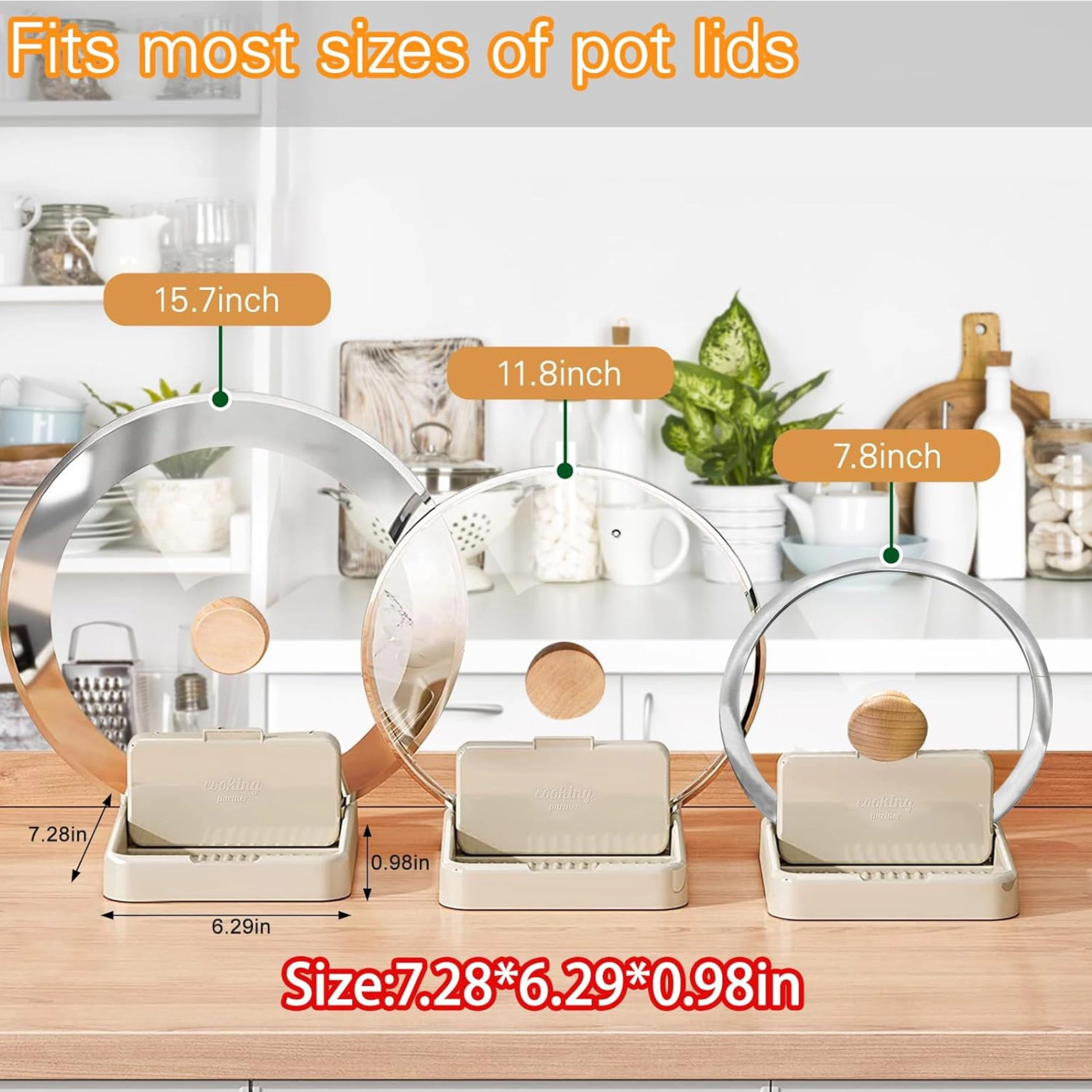 Stock Preferred Heat Resistant Plastic Spoon Rest with Lid Holder for Stove Top Kitchen Utensils