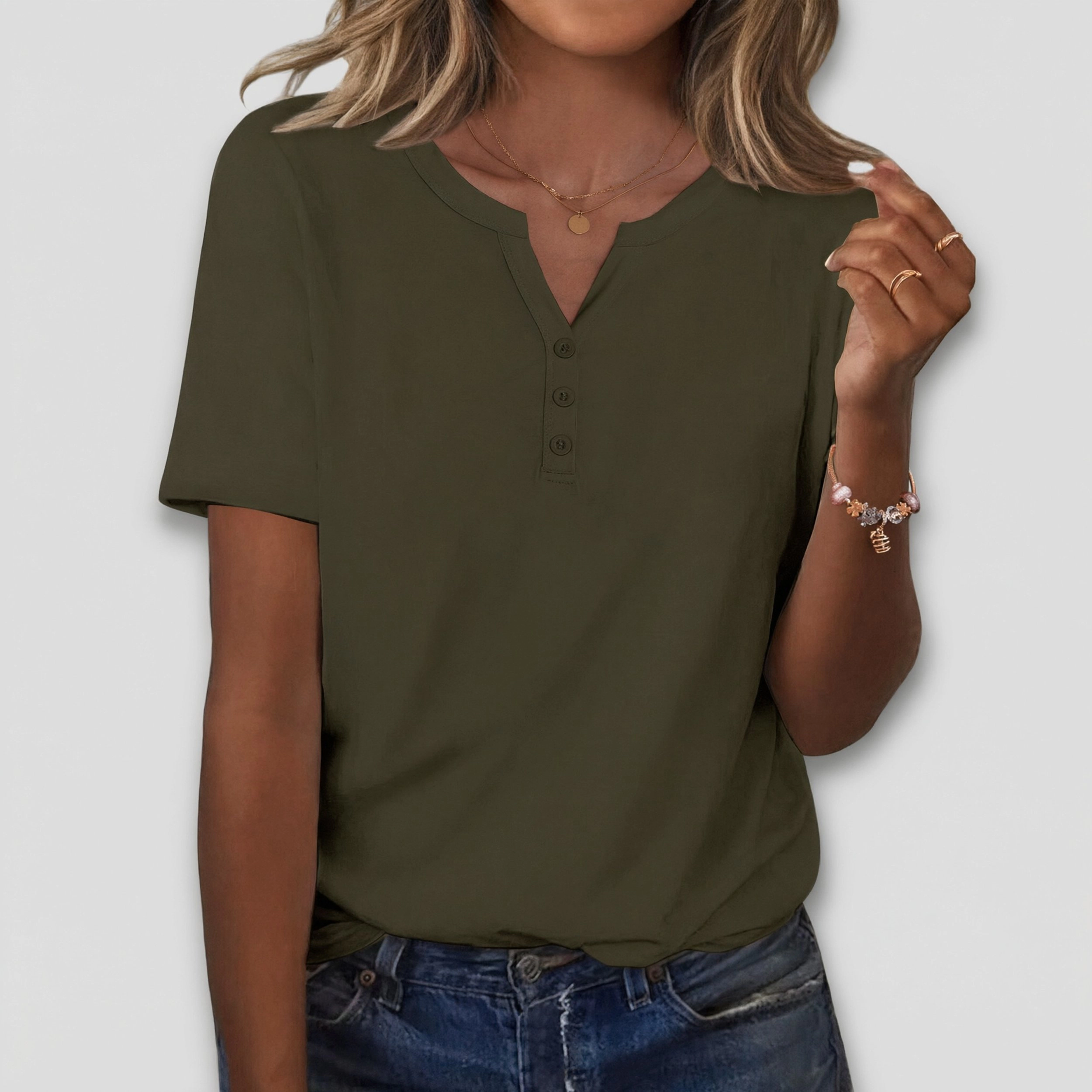 Zeagoo Women Crew Neck Short Sleeve T Shirt