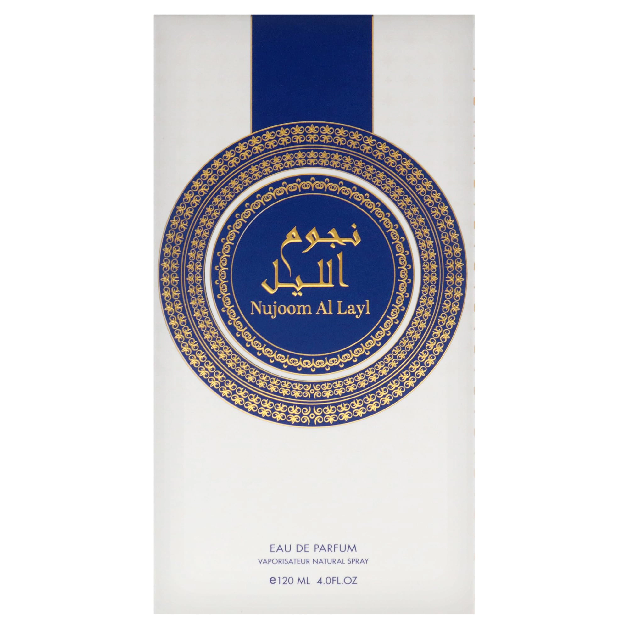 Risala Nujoom Al Layl Eau de Parfum for Men, Fresh Masculine Scent, 4.0 oz Spray