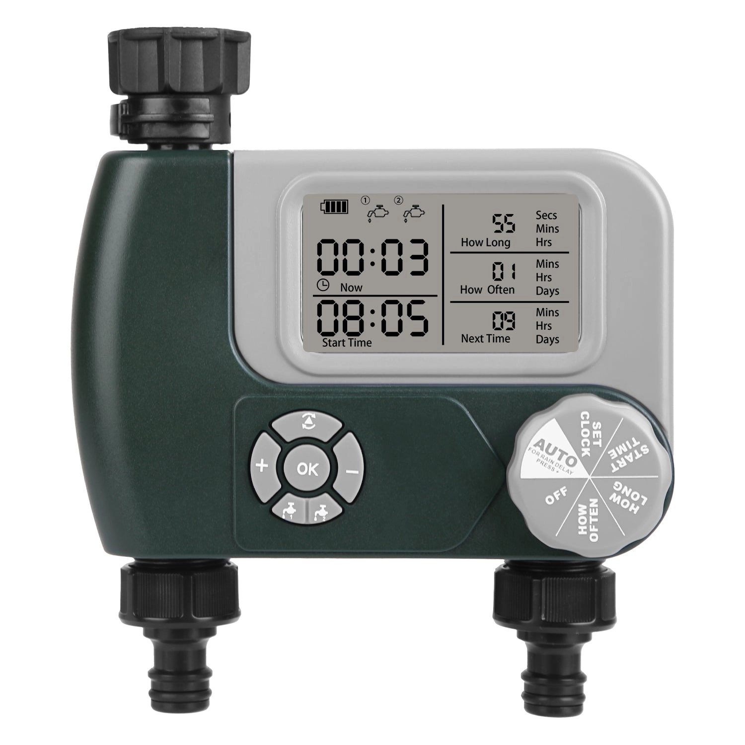 GBruno 2-Zone Digital Sprinkler Timer