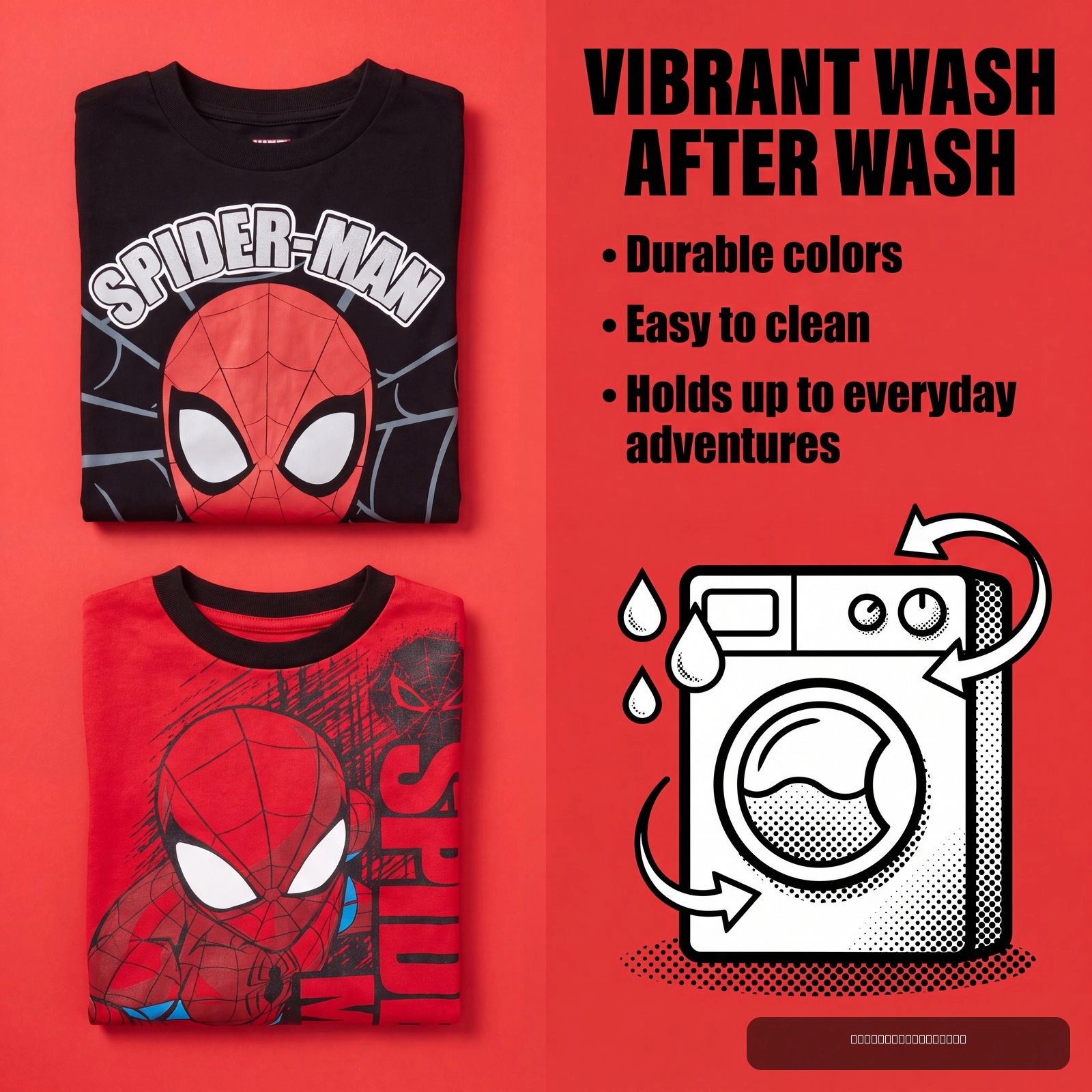 Marvel Spider-Man Boys' 2-Pack Long Sleeve T-Shirts