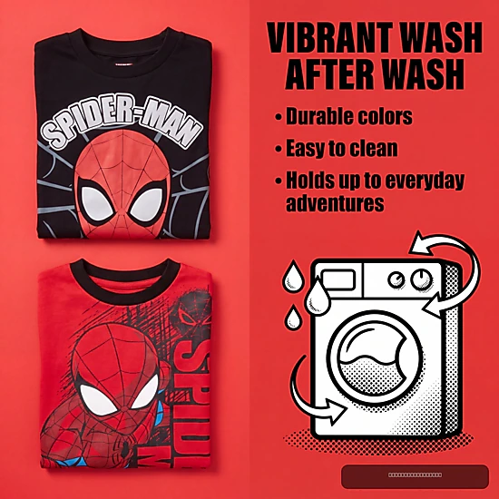 Marvel Spider-Man Boys' 2-Pack Long Sleeve T-Shirts