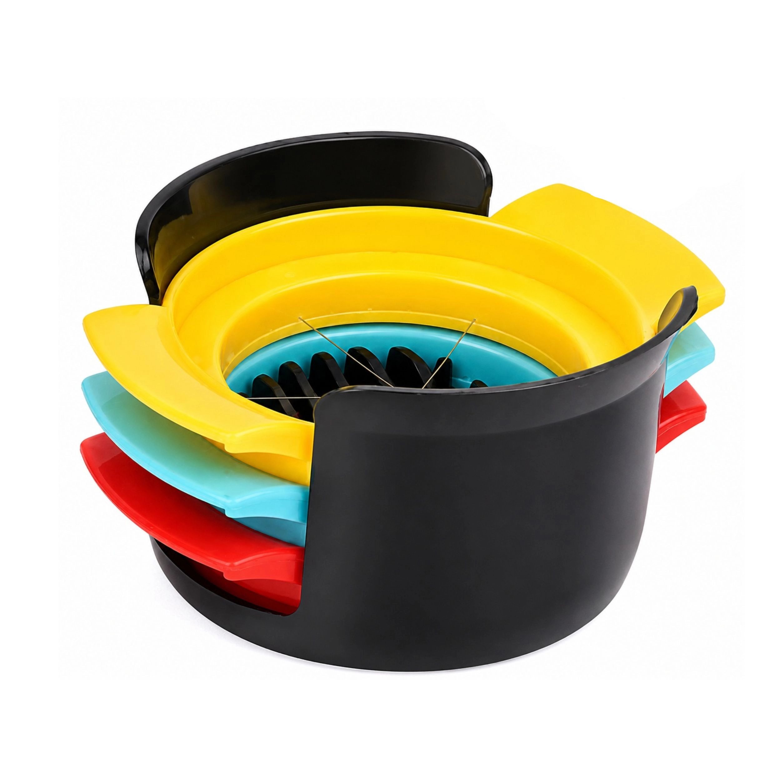 Stock Preferred 3 in 1 Egg Slicer for Hard Boiled Eggs with Non-Slip Base