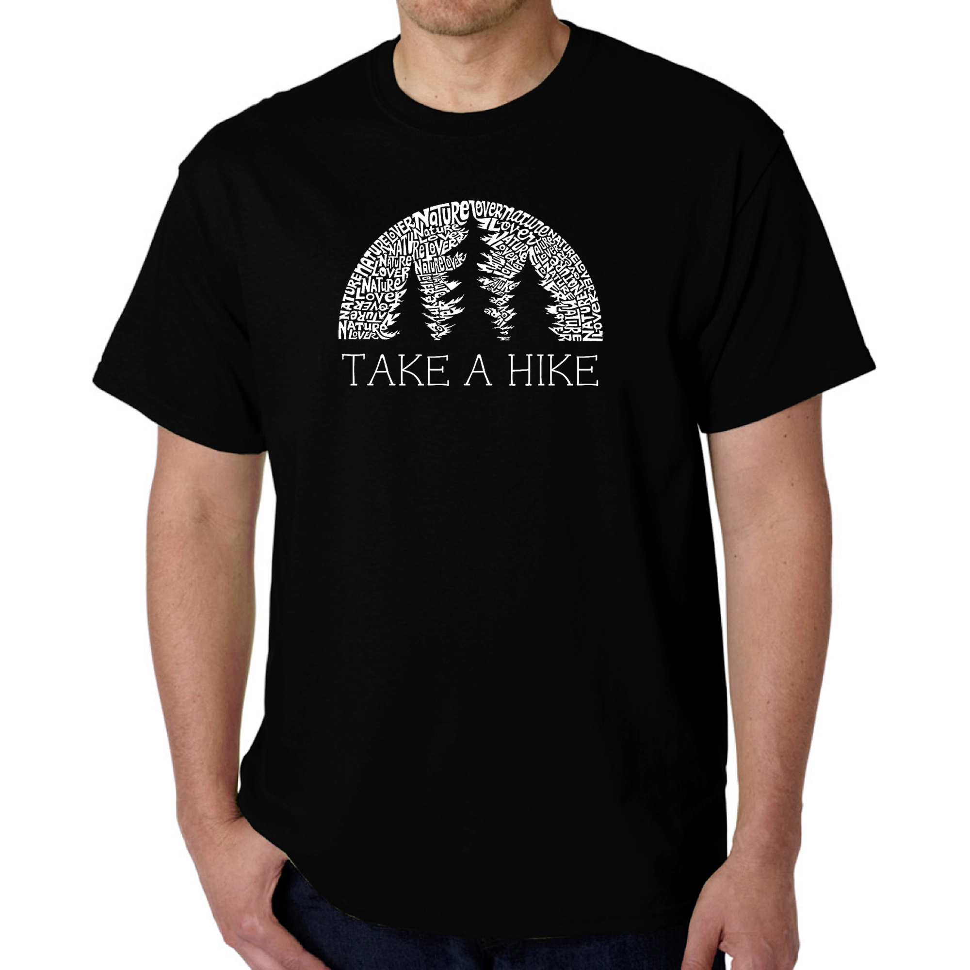 LA Pop Art Men's Nature Lover Word T-Shirt