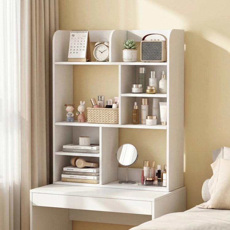 Hivvago Desktop Display Rack with 8 Open Cubes for Home Office