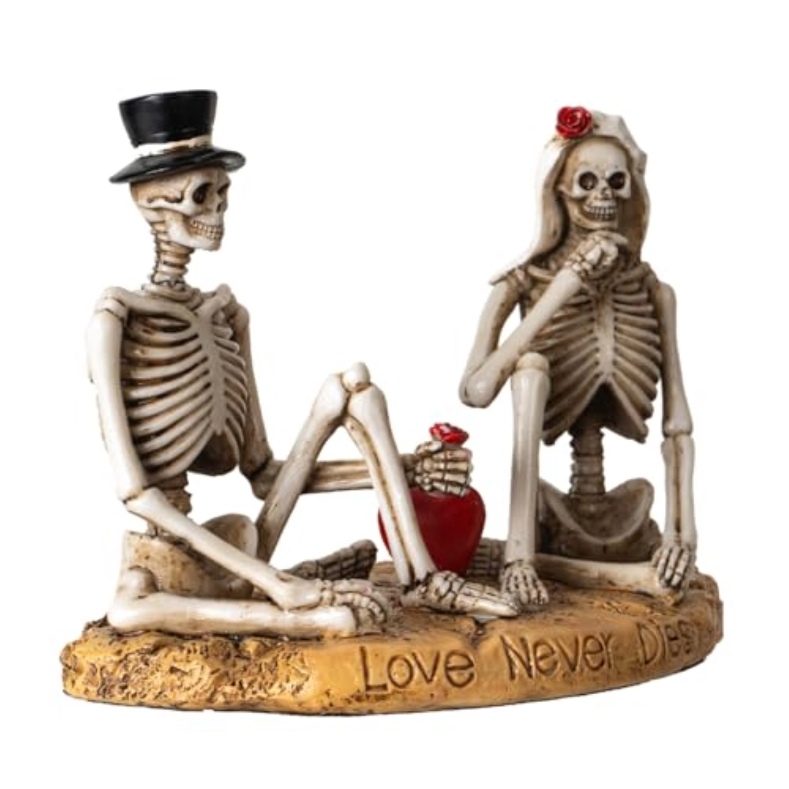 Pacific Giftware Eternal Love Skeleton Couple Figurine Wedding Gothic Decor Piece for Romantic Occasions 4.13 inch
