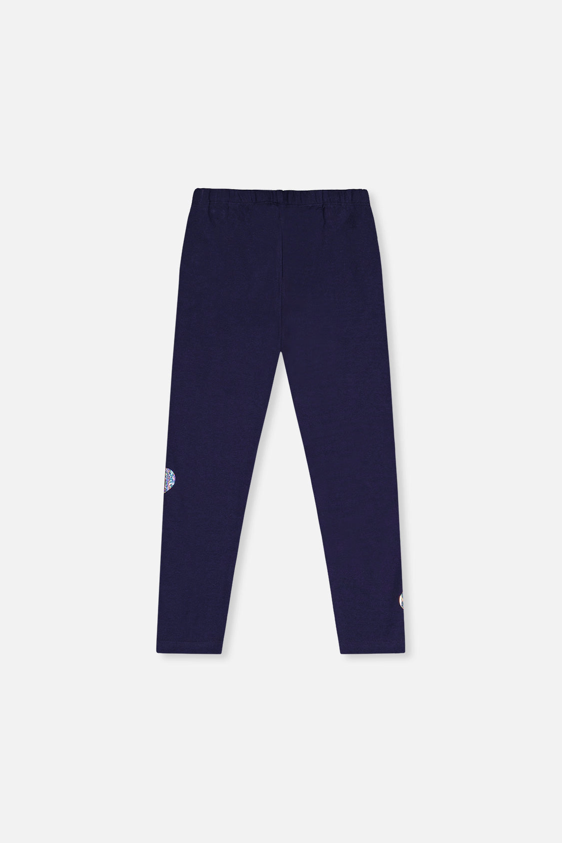 Deux par Girls Glittery Heart Organic Cotton Leggings