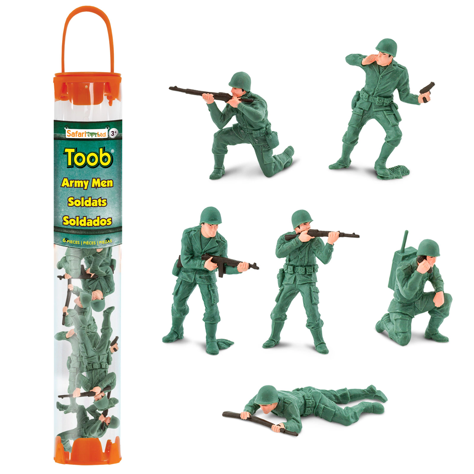 Safari Ltd. - Army Men TOOB - contains 6 Mini Figurines