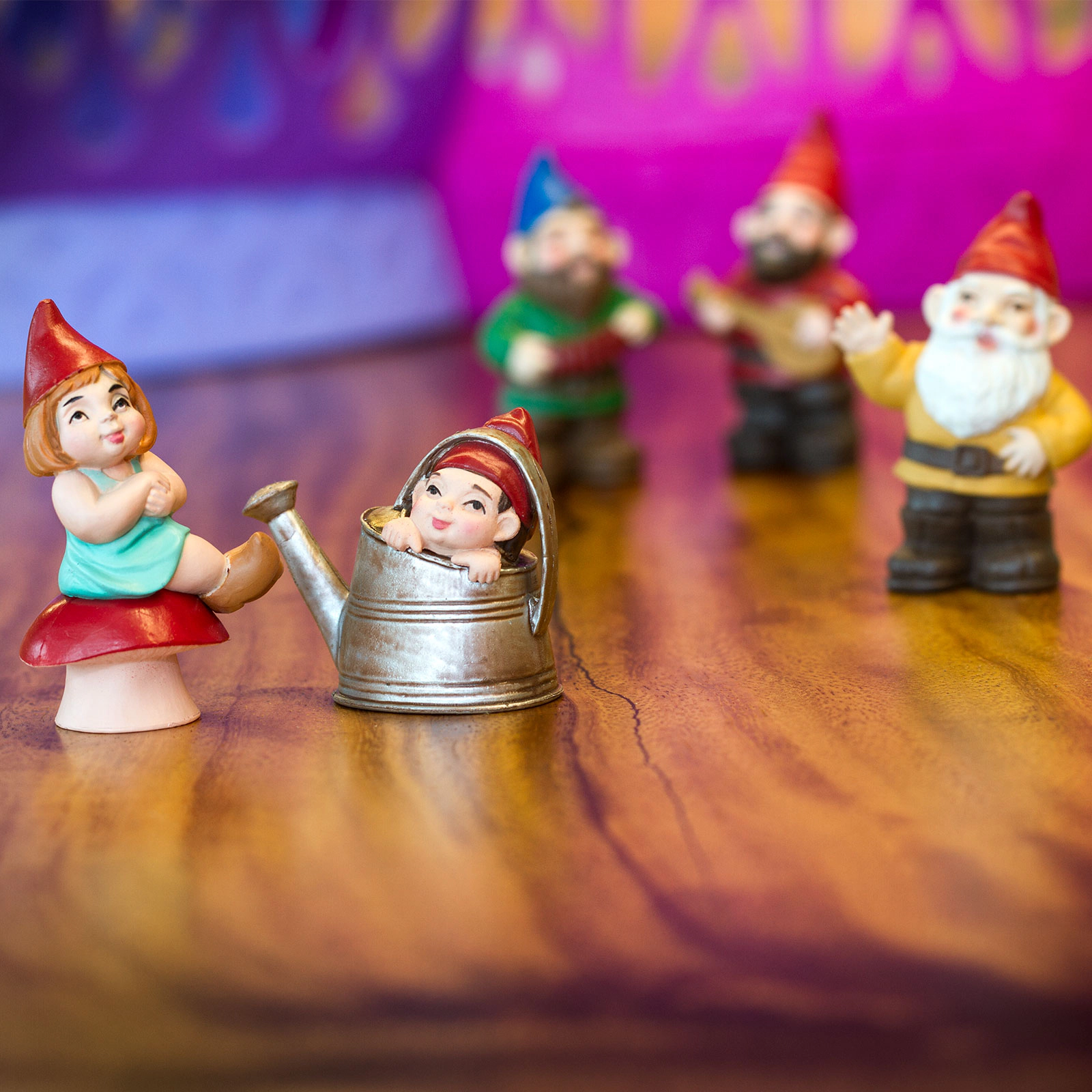 Safari Ltd. - Gnome Family Designer TOOB - contains 6 Mini Figurines