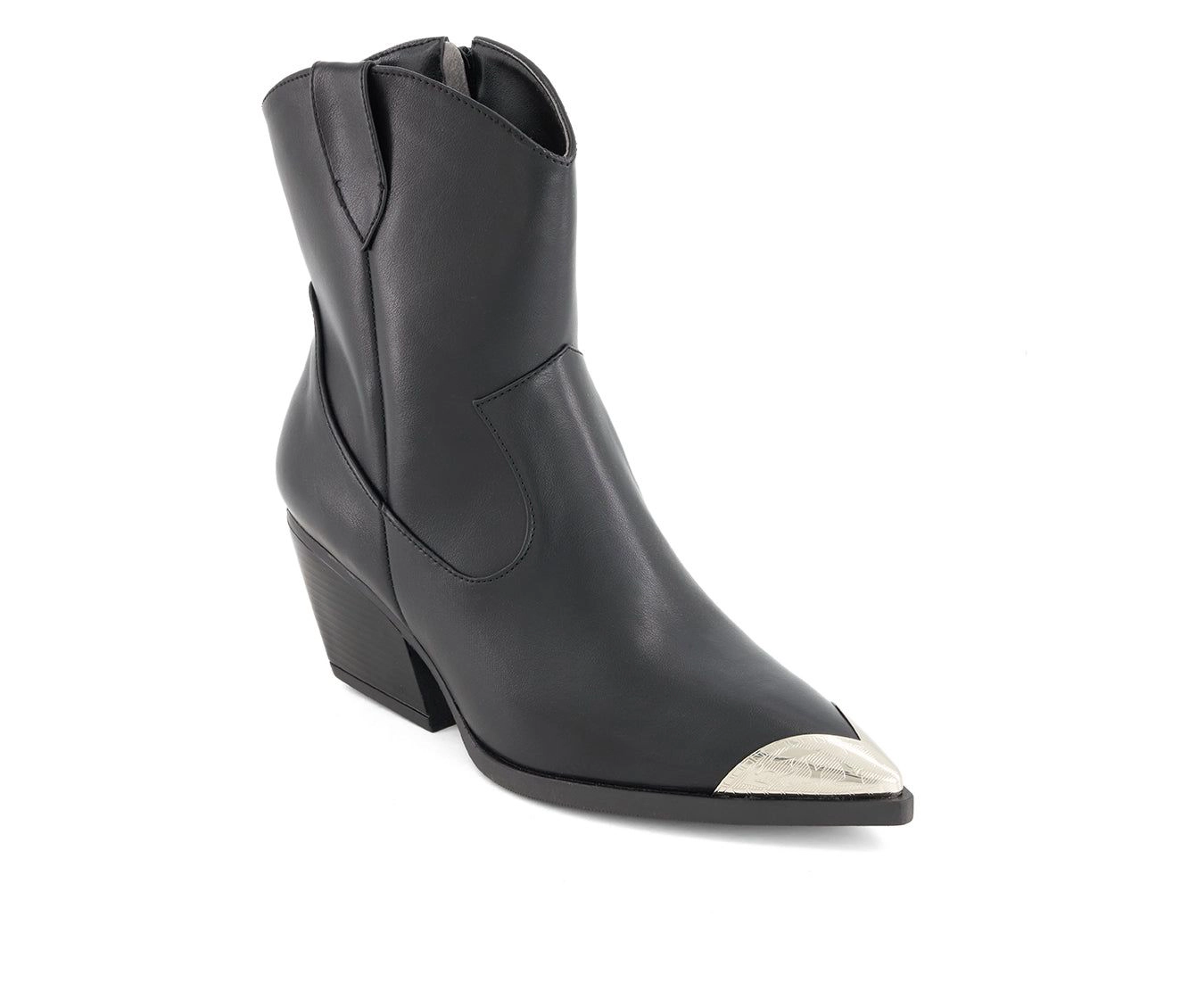 Andrea Womens Pointed Toe Western Booties