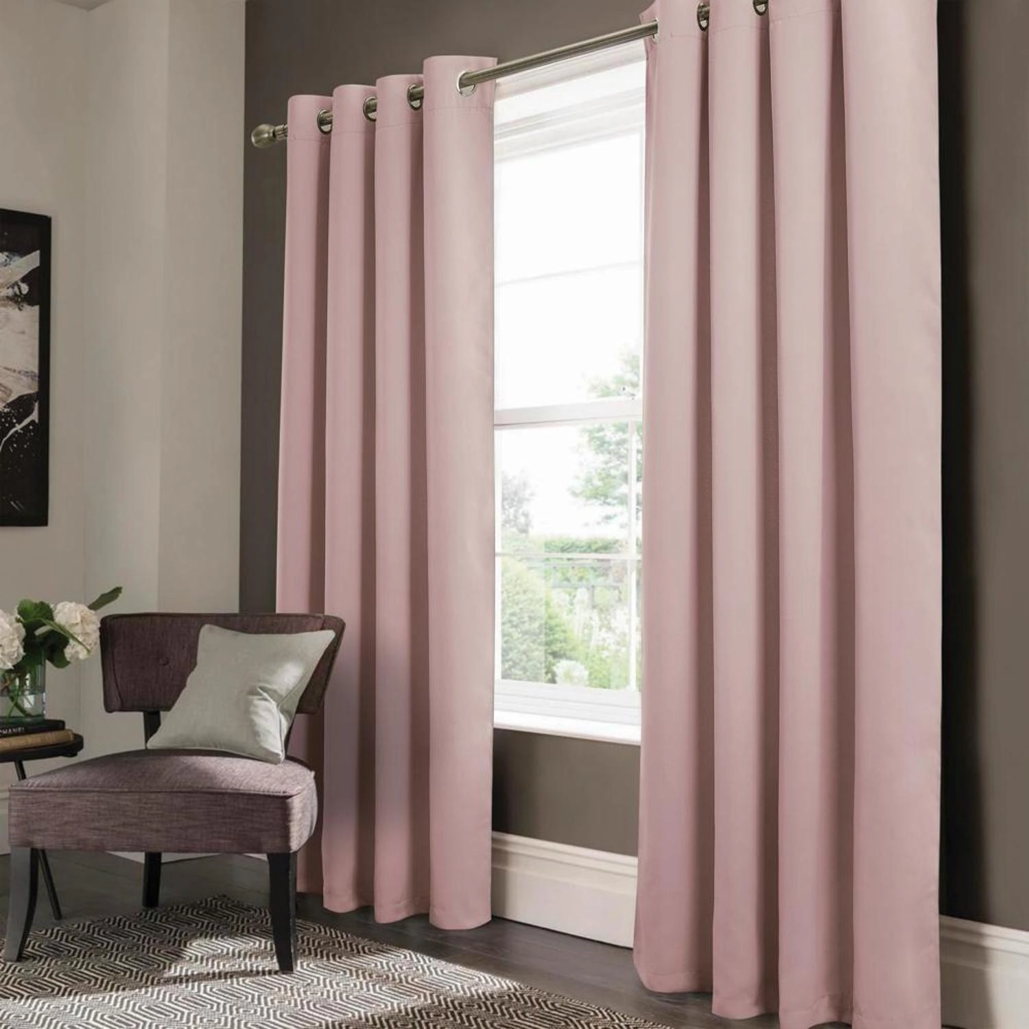Olivia Gray Anchorage Blackout Grommet Single Curtan Panel - 54x90