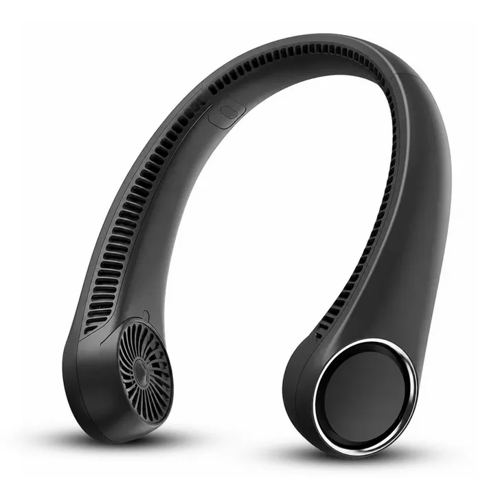 Luminuxe Portable Neck Fan, Rechargeable Hands-Free Wearable Fan w/ 3-Speed Adjustable Cooling, Lightweight Outdoor Fan