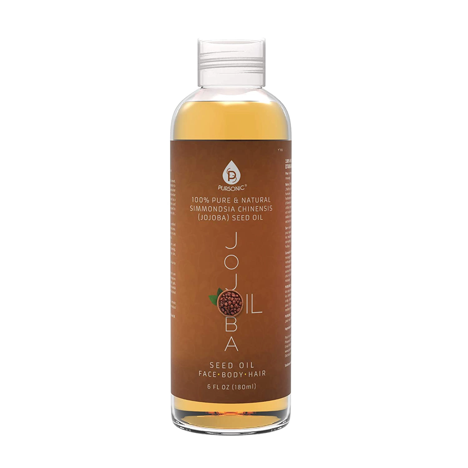 Pursonic Women's 100% Pure & Natural Golden Jojoba Oil