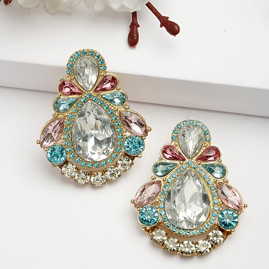 AGP PARIS Womens Diva Collection Iconic Petal Stud Earrings