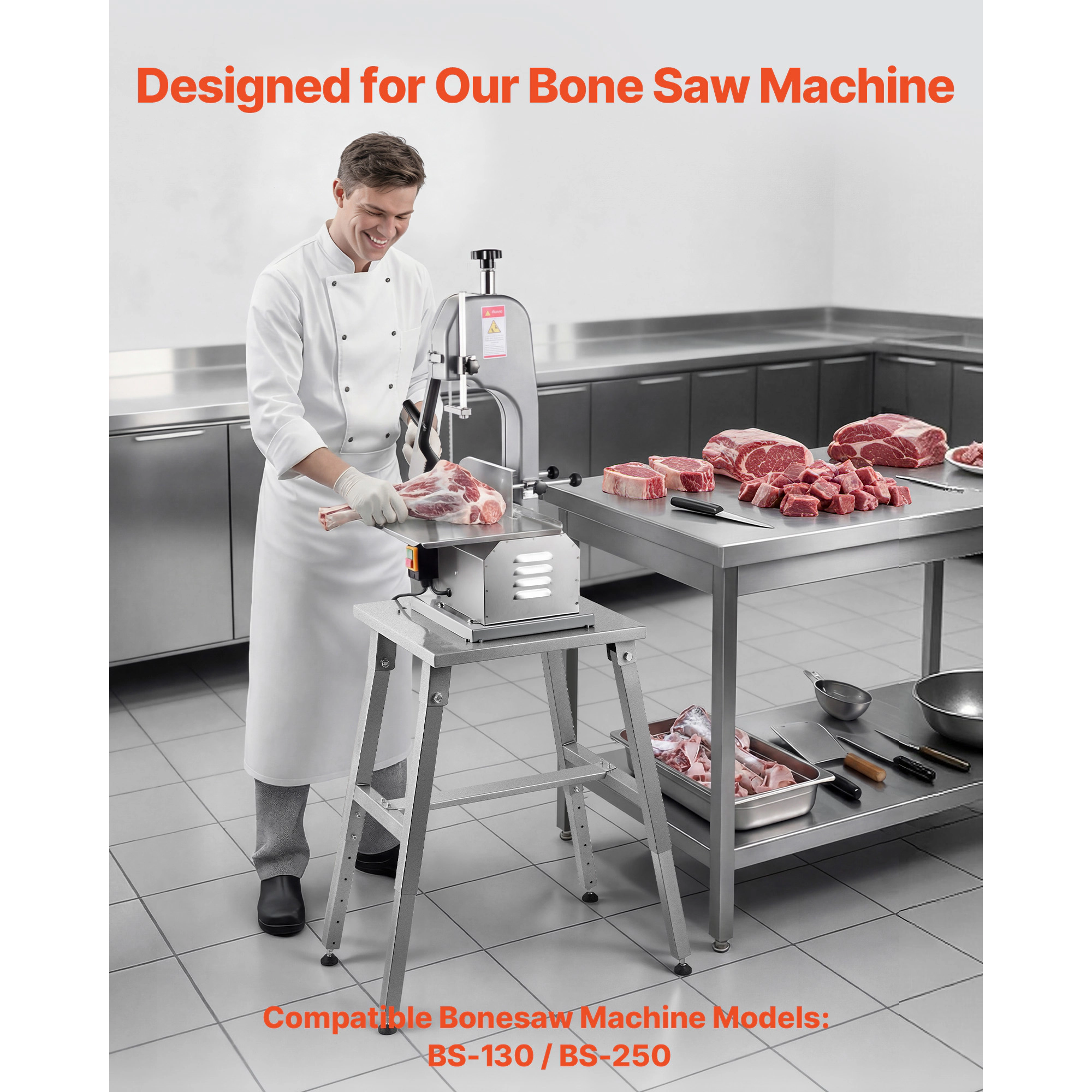HONGGE Electric Meat Bandsaw Bone Machine with for