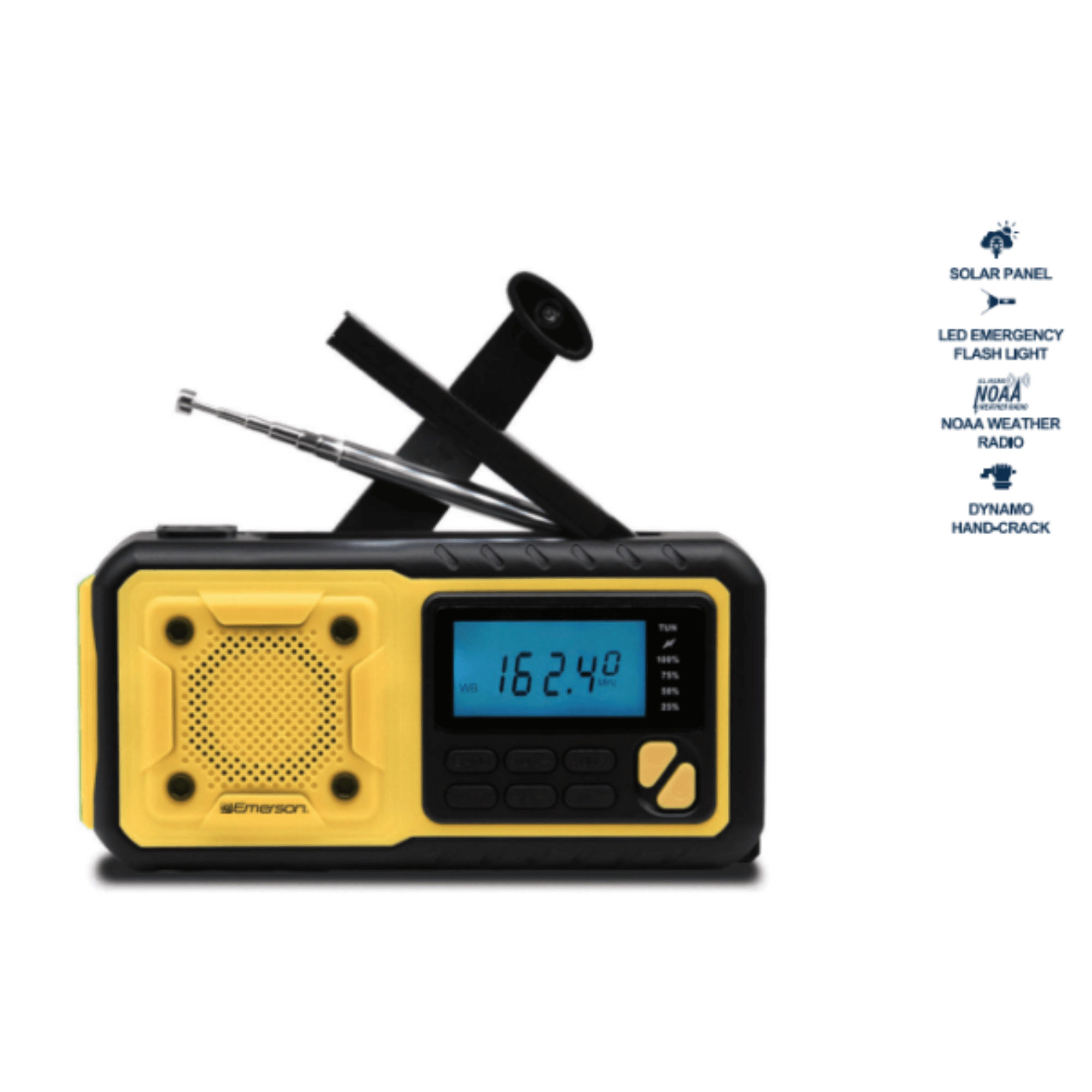 Emerson Emergency AMFM Radio with Weather Band / Flashlight / Power Bank