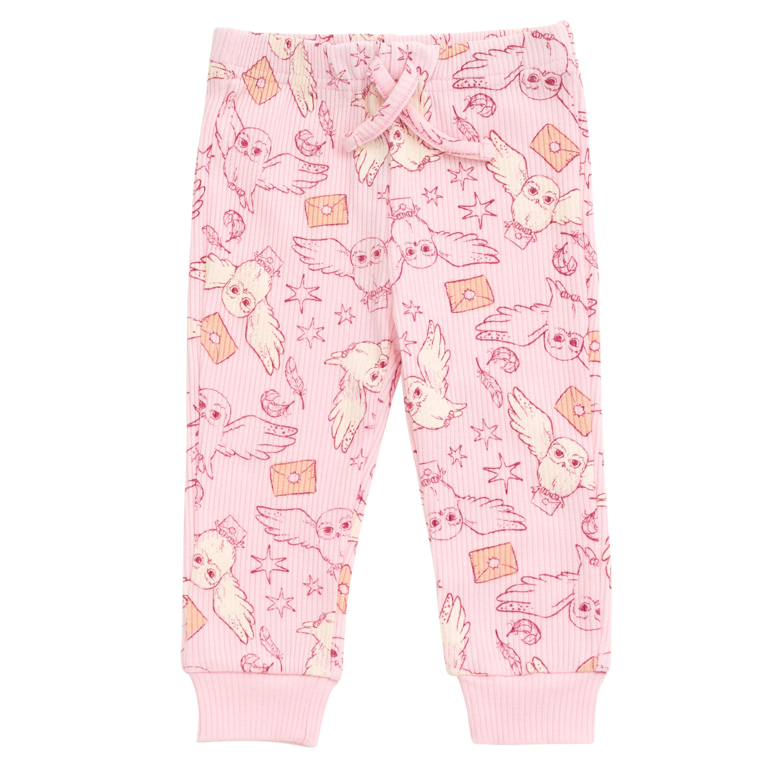 Harry Potter Hedwig Baby Girls' Bodysuit and Pants Set with Headband