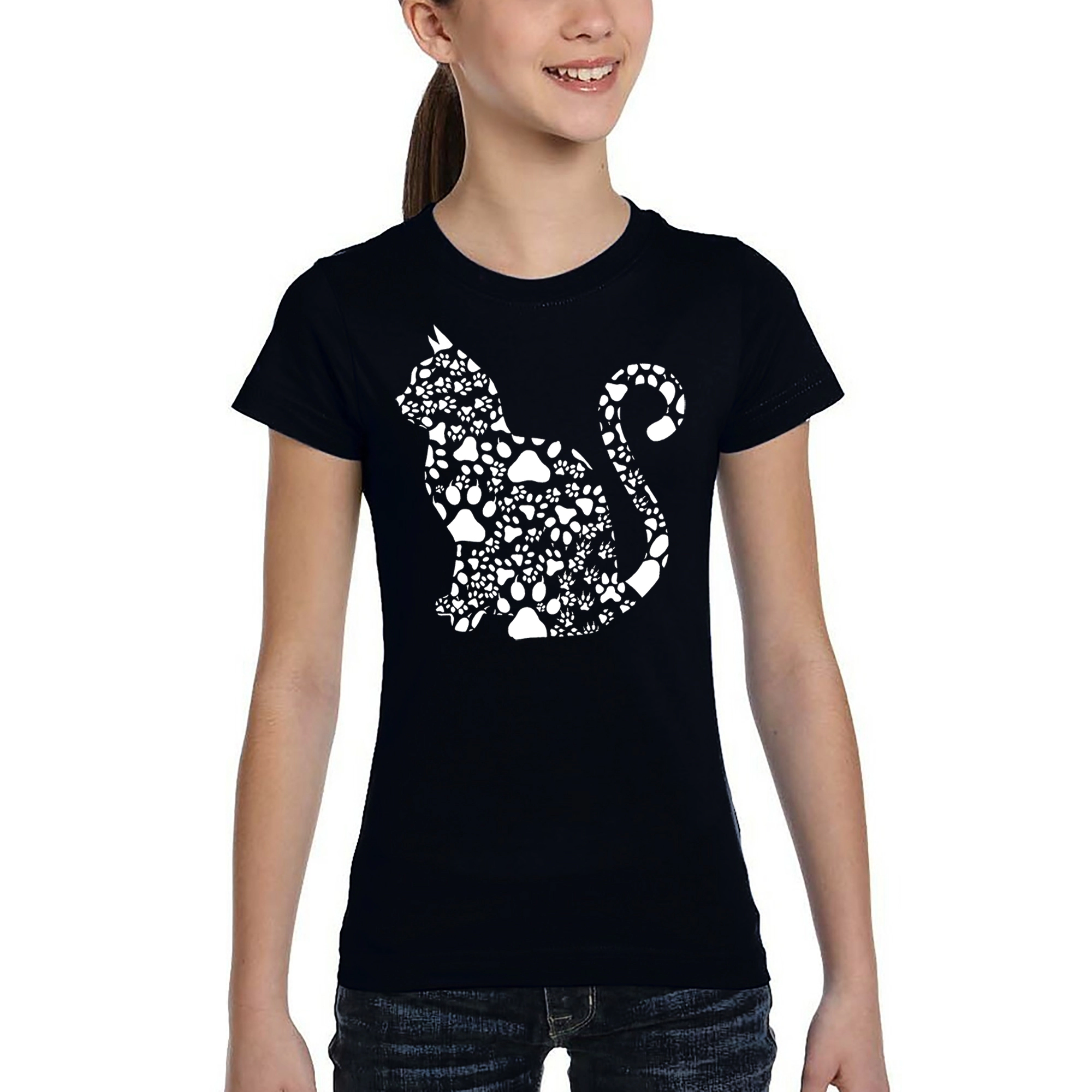 LA Pop Art Girls Word T-Shirt - Cat Claws