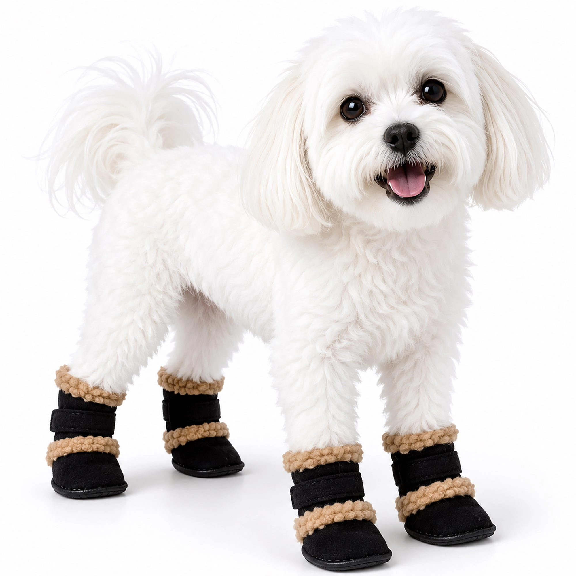 Pet Life ® Shearling "Duggz" Shoes