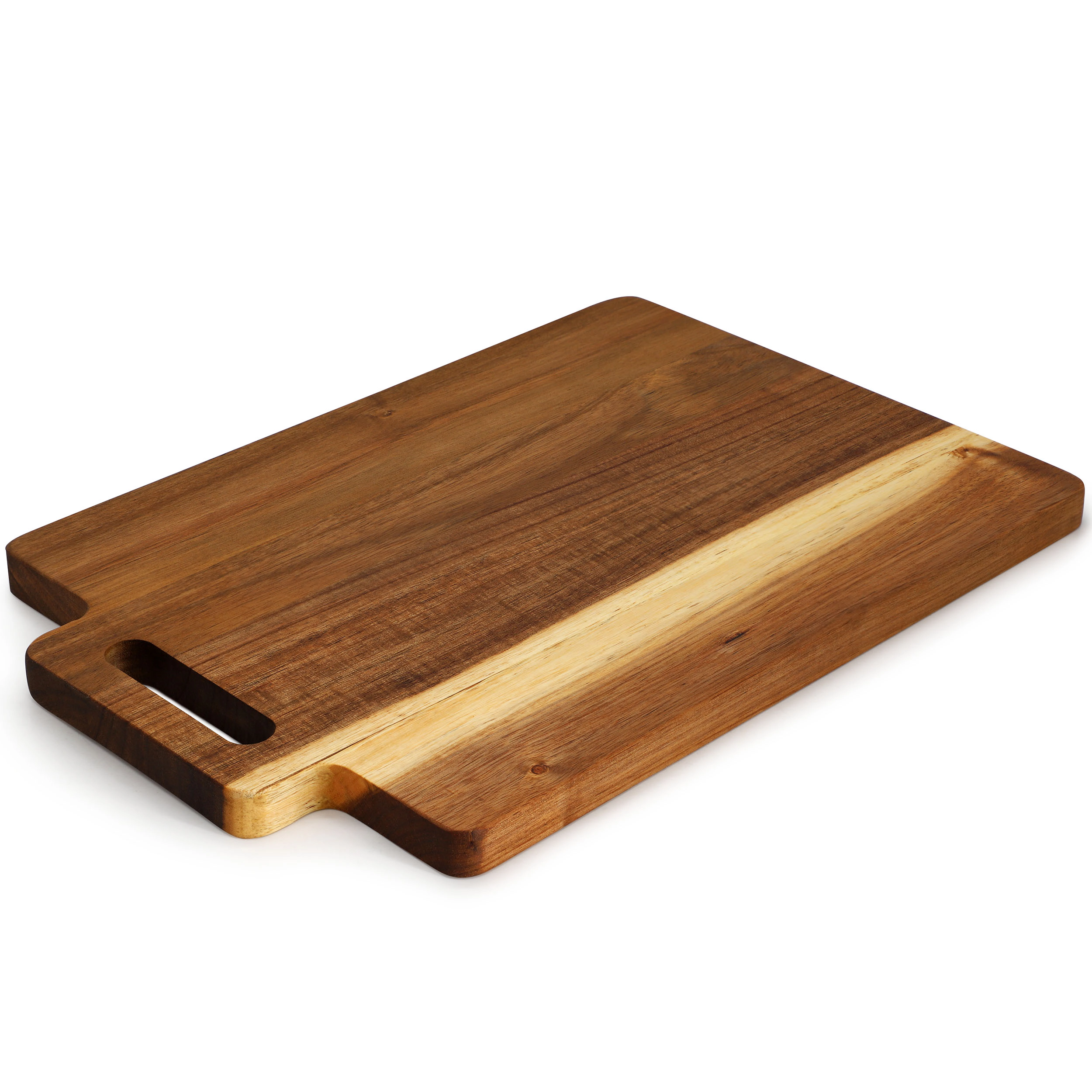 MegaChef 16.5 x 11 Inch Acacia Wood Rectangle Serving Board with Handle
