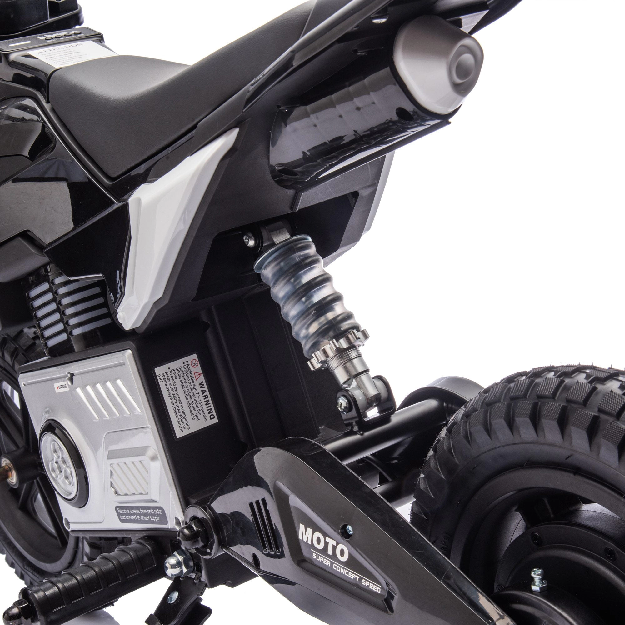 GBruno 24V Electric Motocross Ride-On Motorcycle