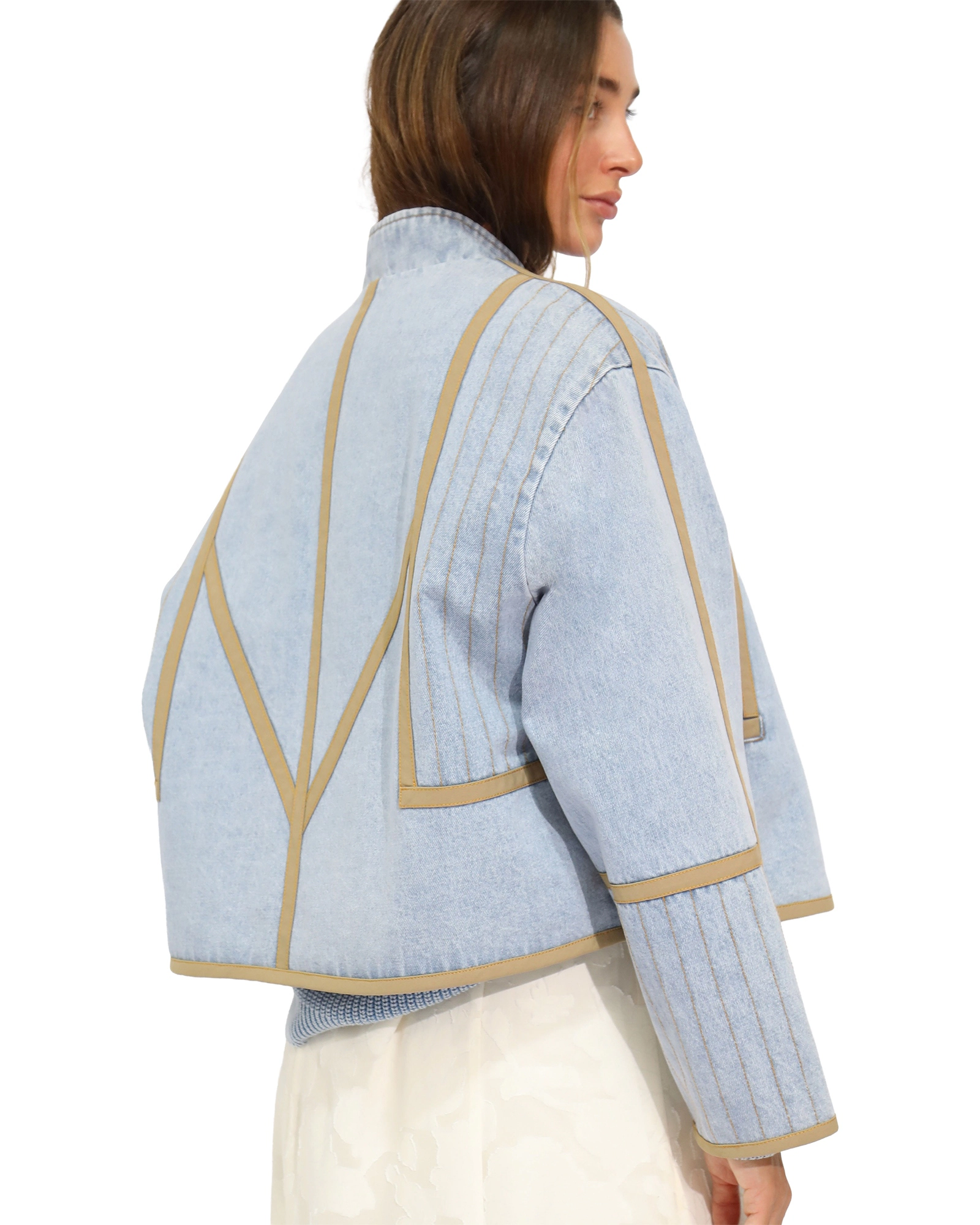 Belle & Bloom Free And Forward Quilted Denim Jacket