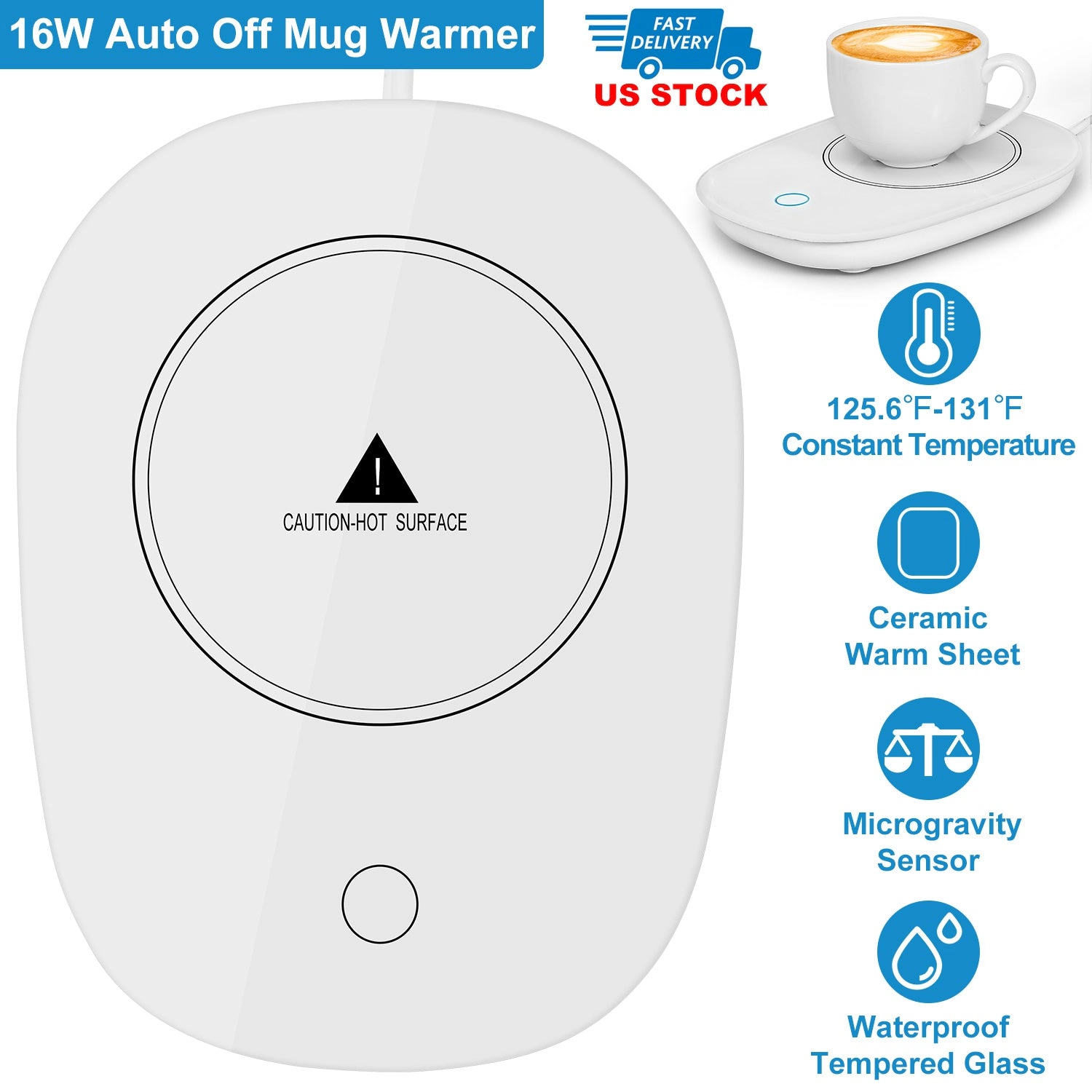 GBruno Auto Shut-Off Coffee Mug Warmer