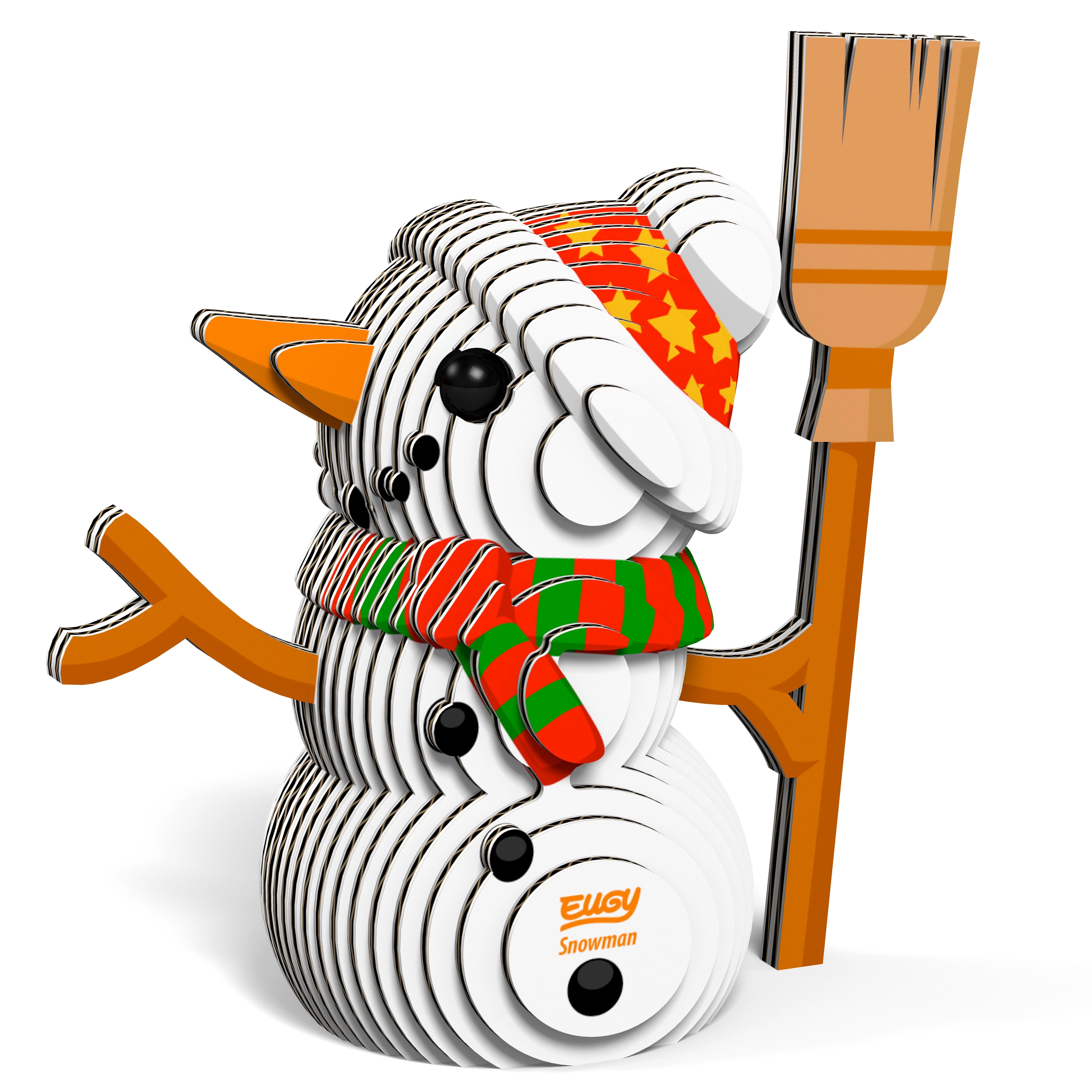 EUGY Snowman 3D Puzzle - contains 28 puzzle pieces