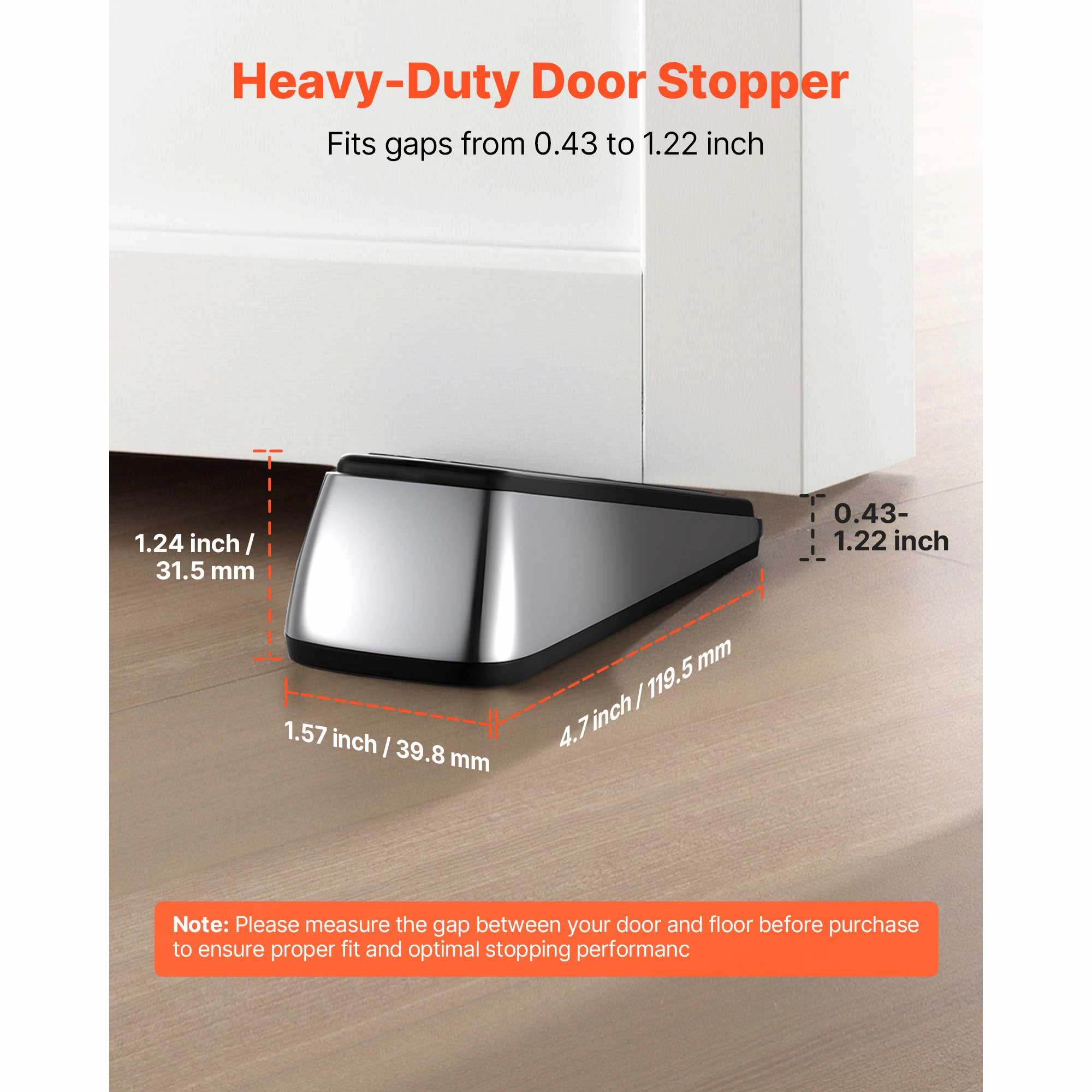 HONGGE Door Stop 2 Pack for Alloy Door