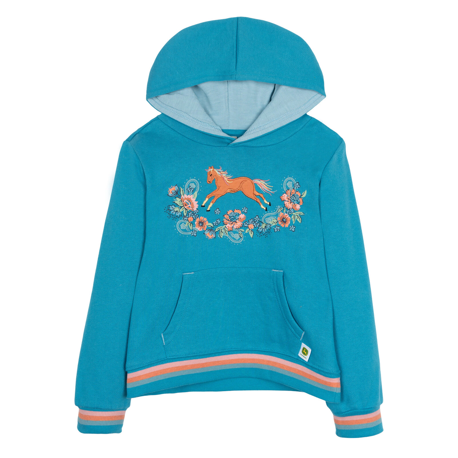 John Deere Girls' Fleece Hooded Sweatshirt