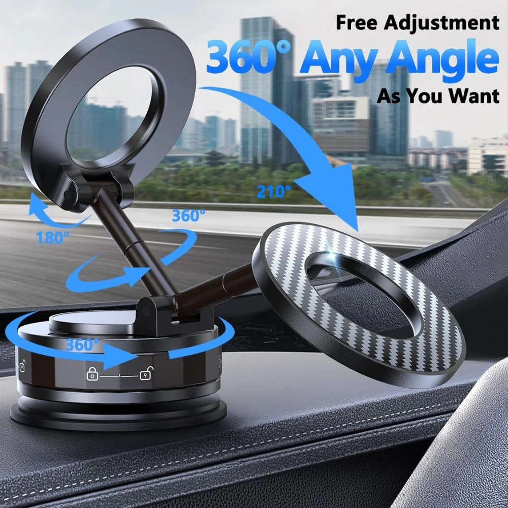 OneLink Gadgets Magnetic Car Phone Holder with Suction Mount