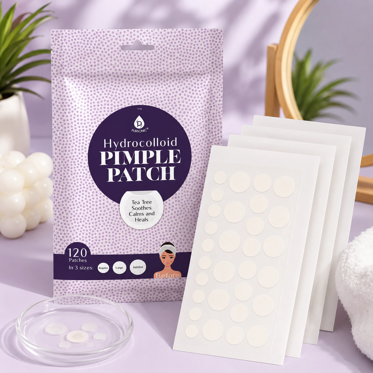 Pursonic Charcoal Pore Strips & Hydrocolloid Pimple Patches