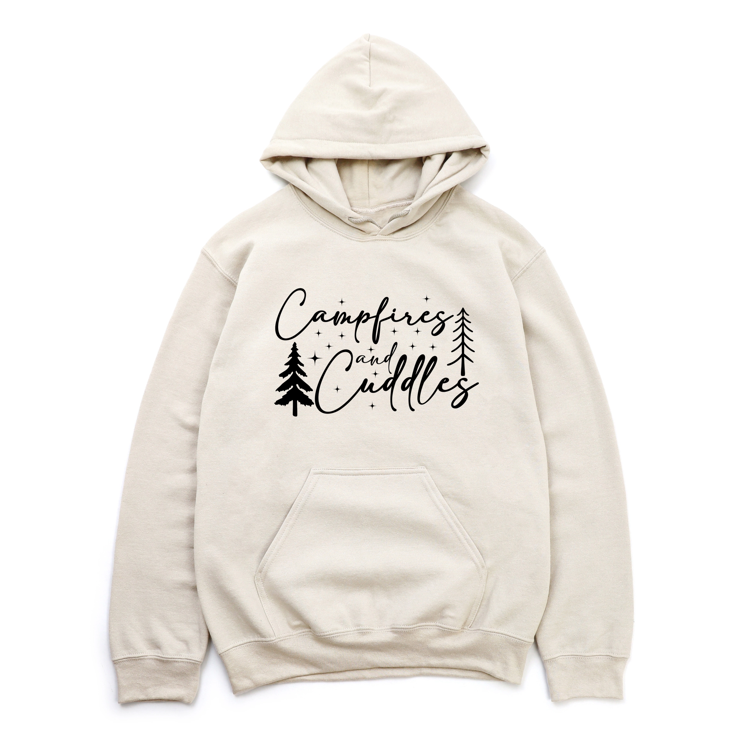 Campfires And Cuddles Script - Women's Graphic Hoodie