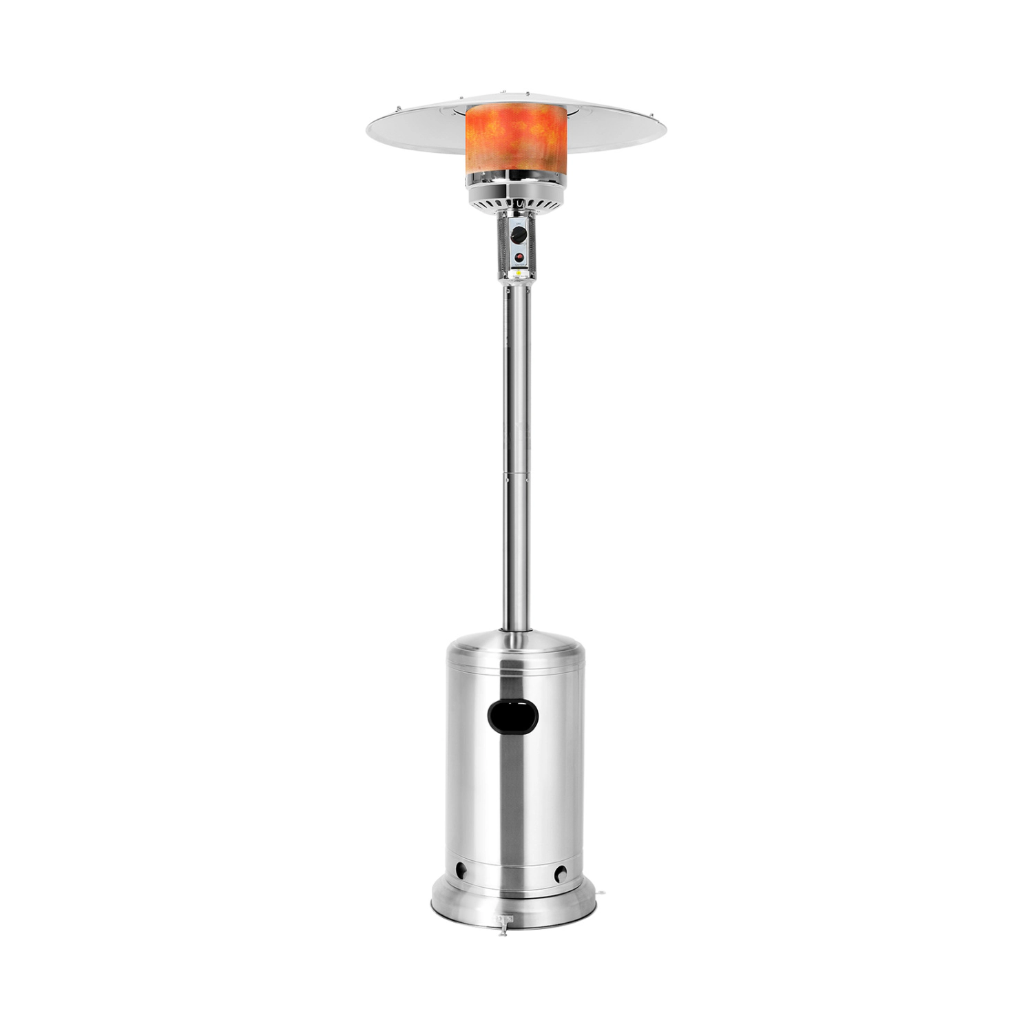 LJG 50000 BTU Stainless Steel Propane Patio Heater with Trip Over Protection