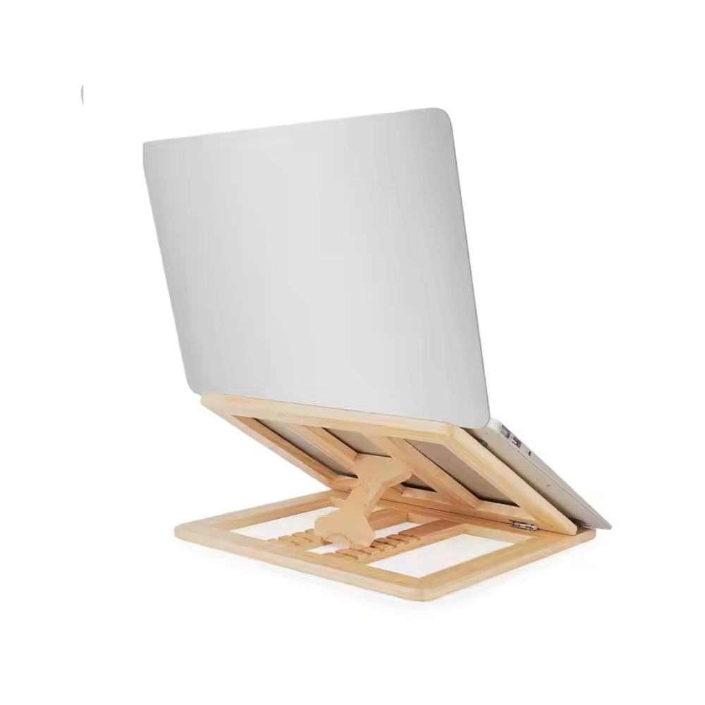 Premium Charms Wooden Foldable Laptop Stand
