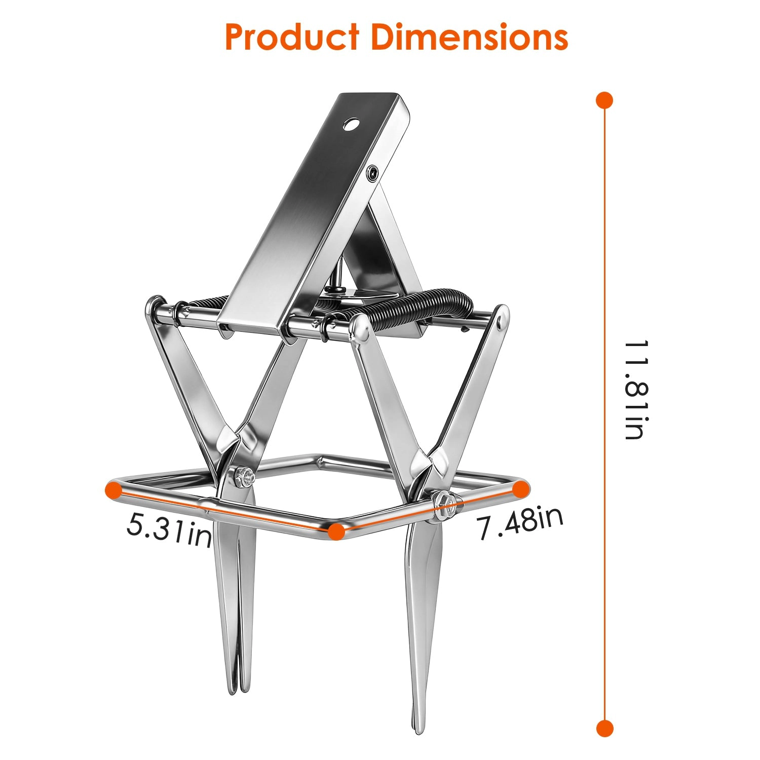 GBruno 2-Pack Metal Mole Scissor Traps