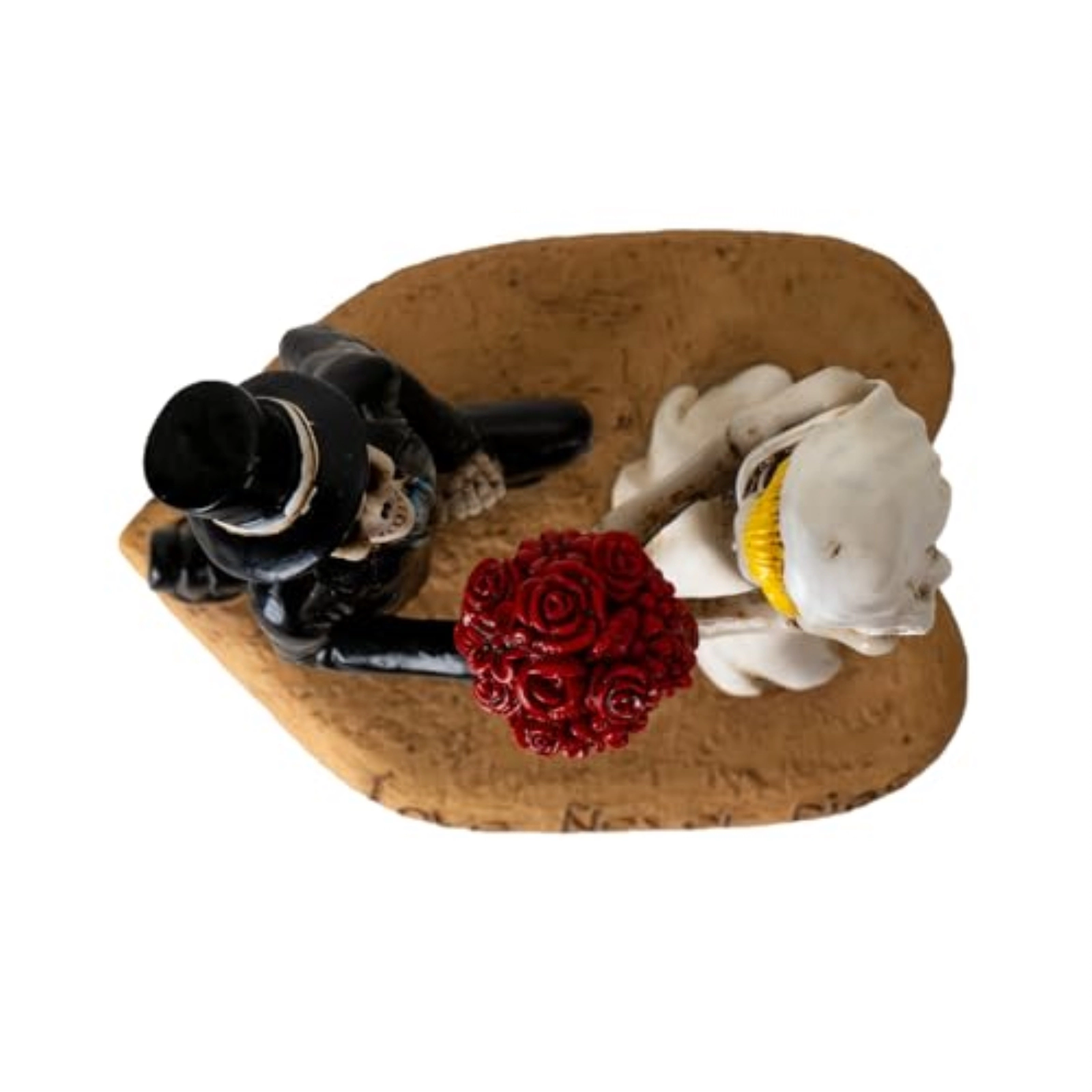 Pacific Giftware Til Death Do Us Part Skeleton Couple Figurine Love Never Dies Wedding Decor for Gothic Romance Lovers 4.8 inch