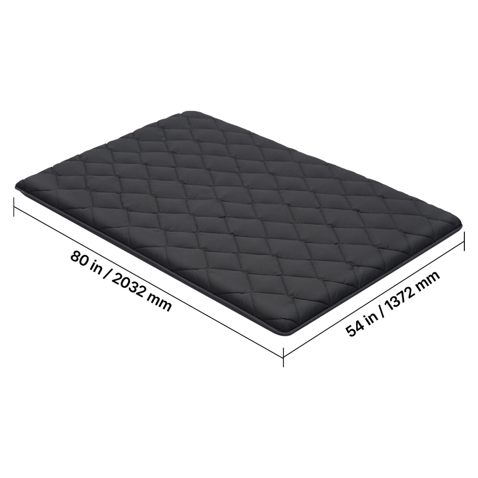HONGGE Japanese Tatami Mat Foldable Japanese Tatami Mattress Futon Mattress with Storage Bag & Fastener 9-Layer Floor