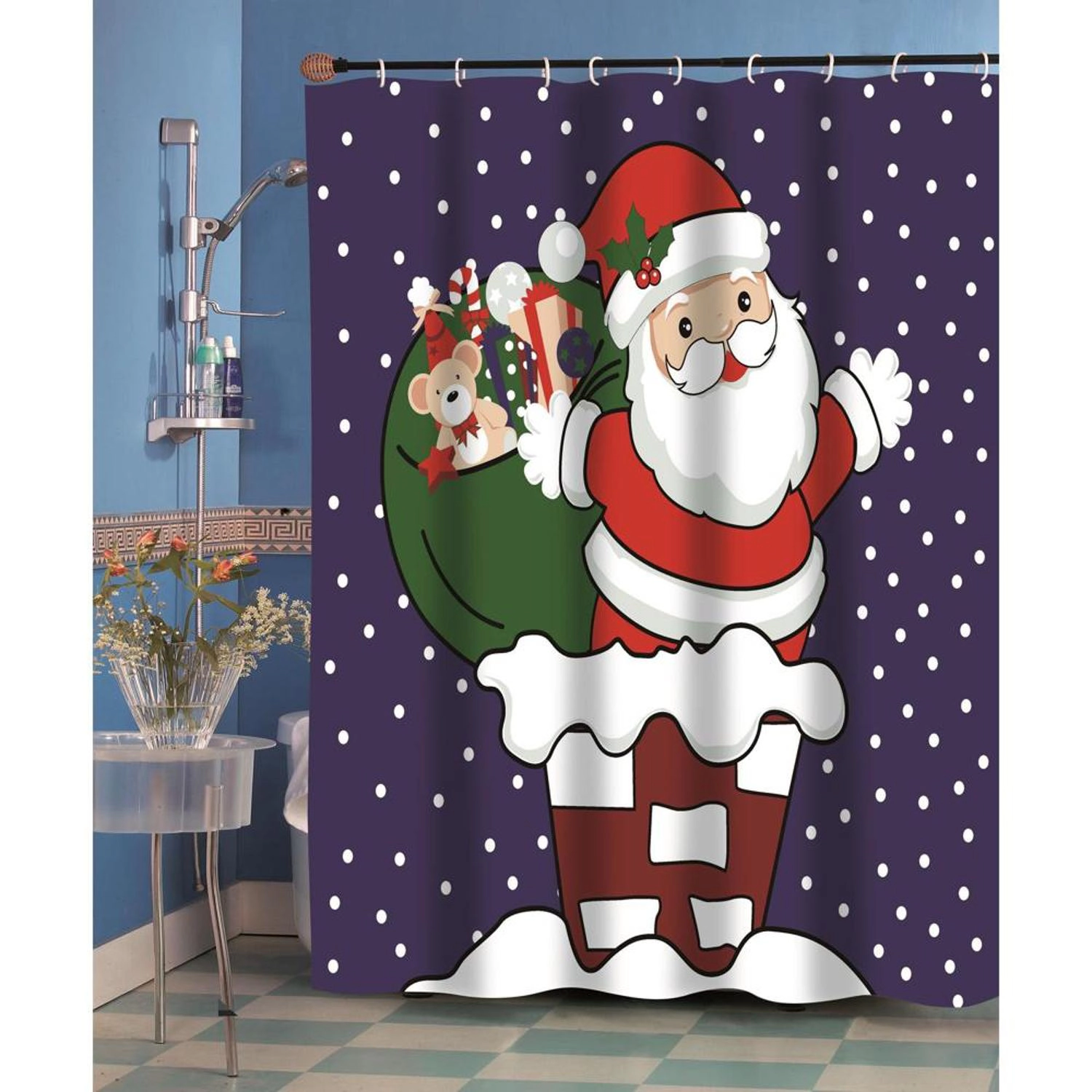 Barefoot Bungalow Cruz Bath Shower Curtain 72x72 Multicolor