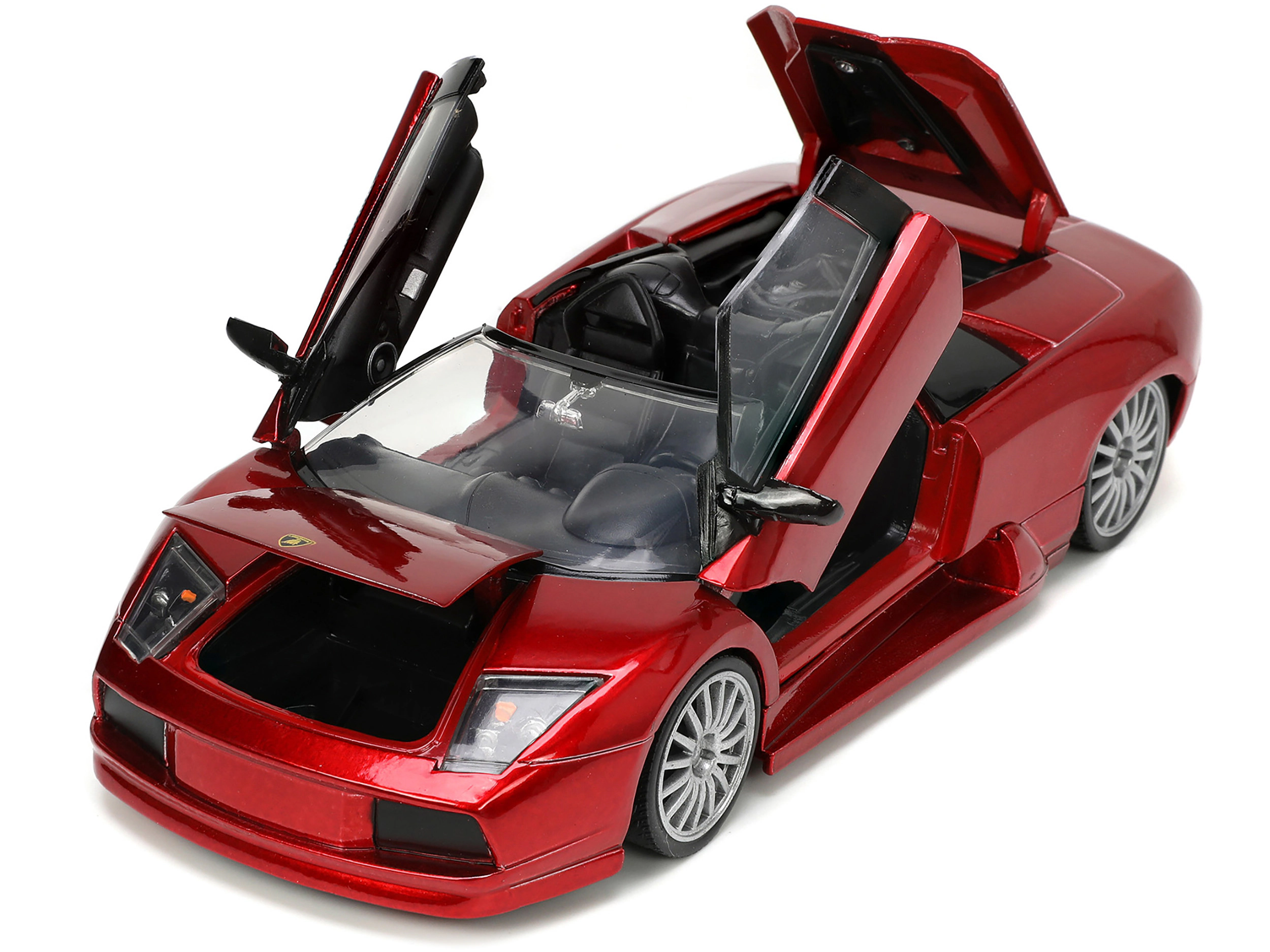 Jada Lamborghini Murcielago Roadster Red Metallic "Hyper-Spec" Series 1/24 Diecast Model Car by Jada
