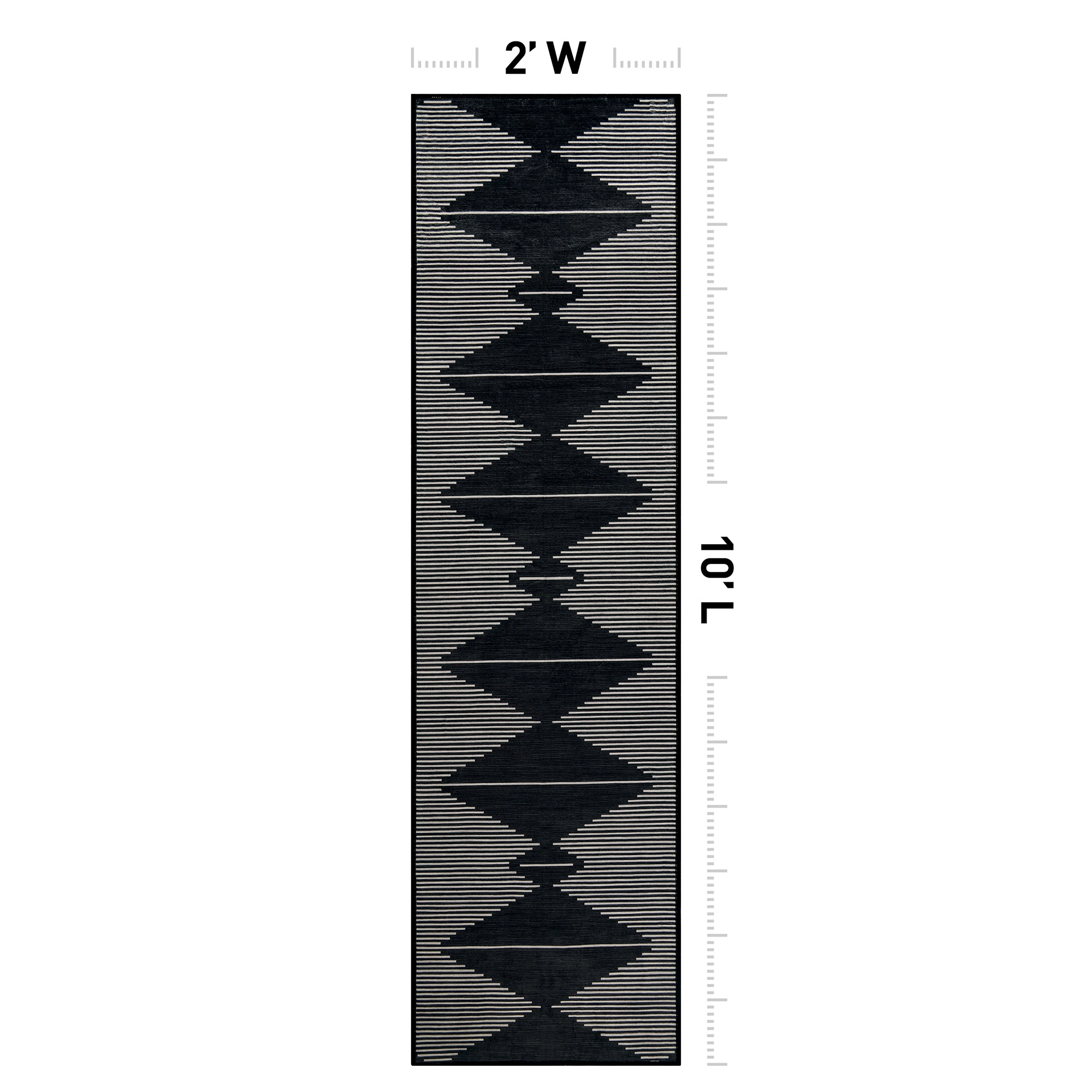 World Rug Gallery Stripe Machine Washable Indoor Area Rug