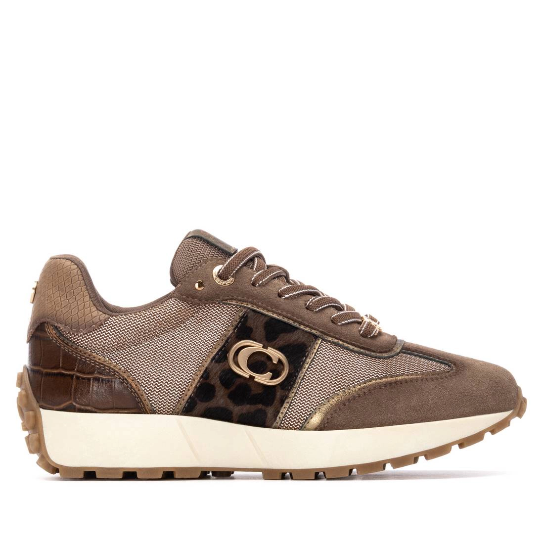 Women's Suede Lace-Up Sneakers Carmela Collection By XTI