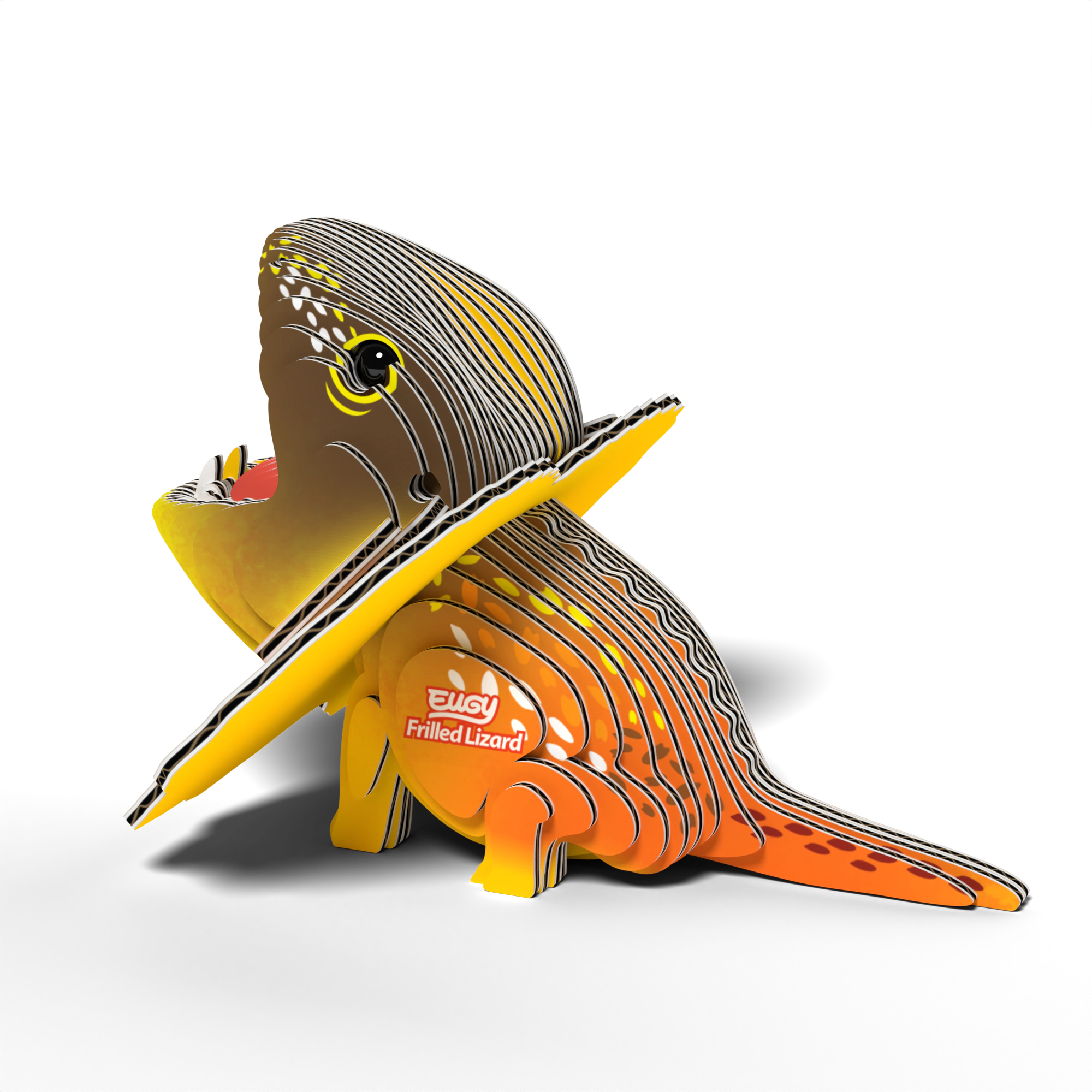 EUGY Frilled Lizard 3D Puzzle - contains 32 puzzle pieces