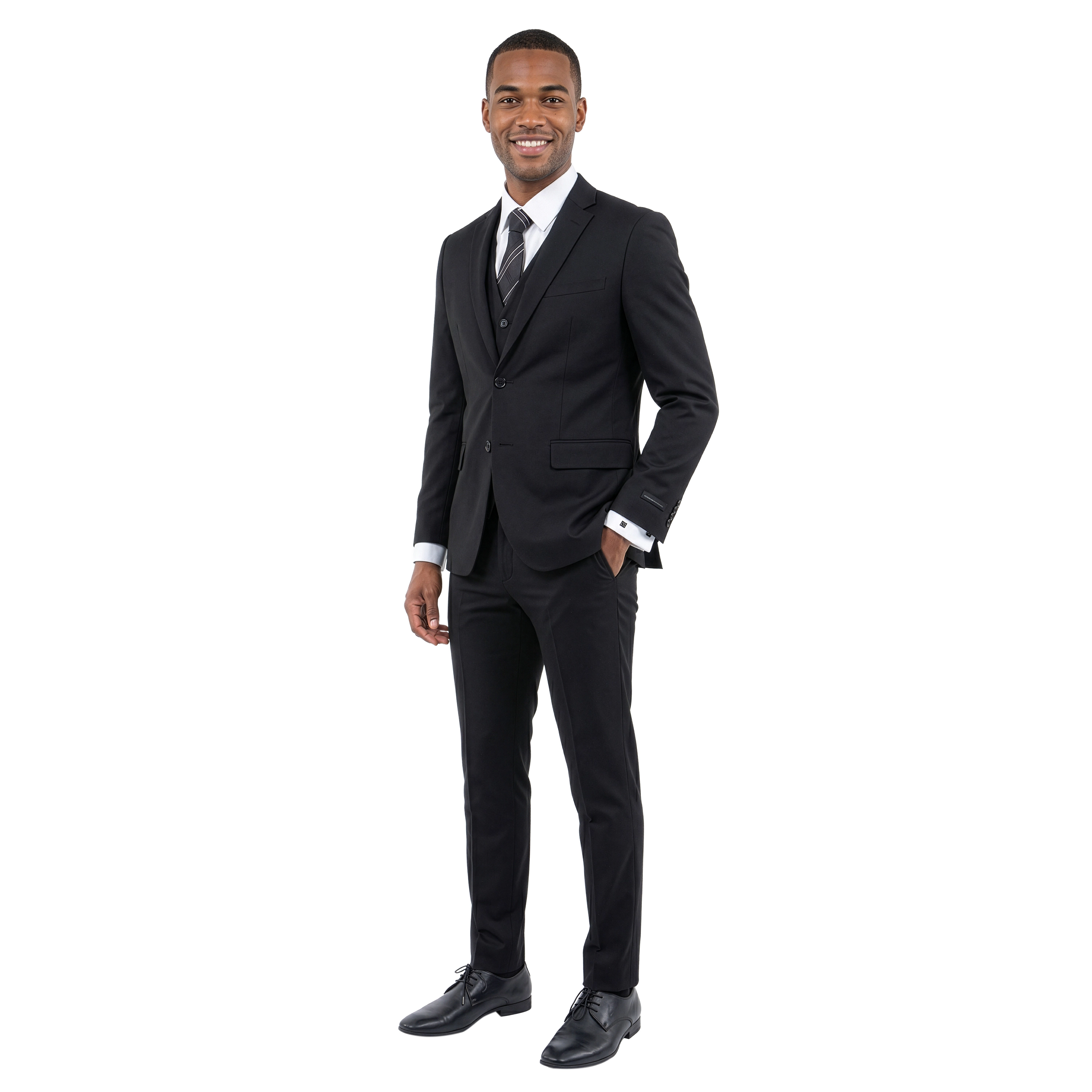 ZeGarie Men’s Slim Fit 3 Piece 4 Way Stretch Suit Set
