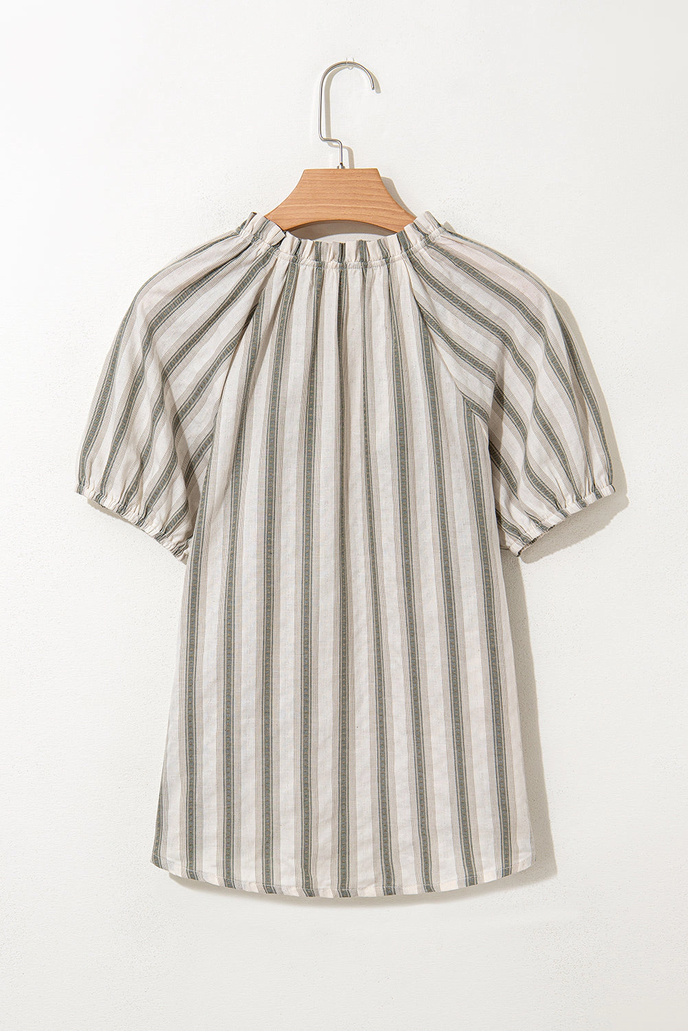 Threaded Pear Women's Lorelai Tie Short Sleeve Blouse