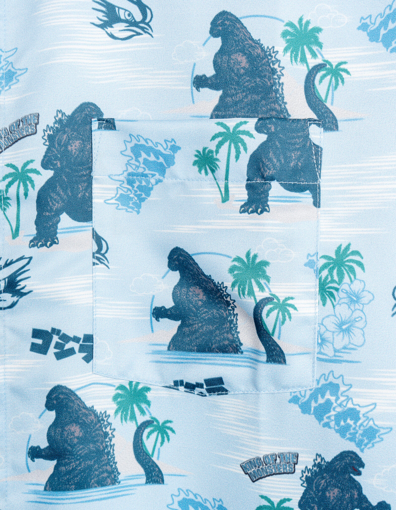Godzilla Matching Family Hawaiian Button-Down Shirt