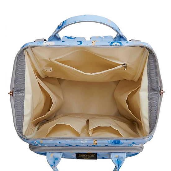SUNVENO Wide-Open Frame Backpack Diaper Bag
