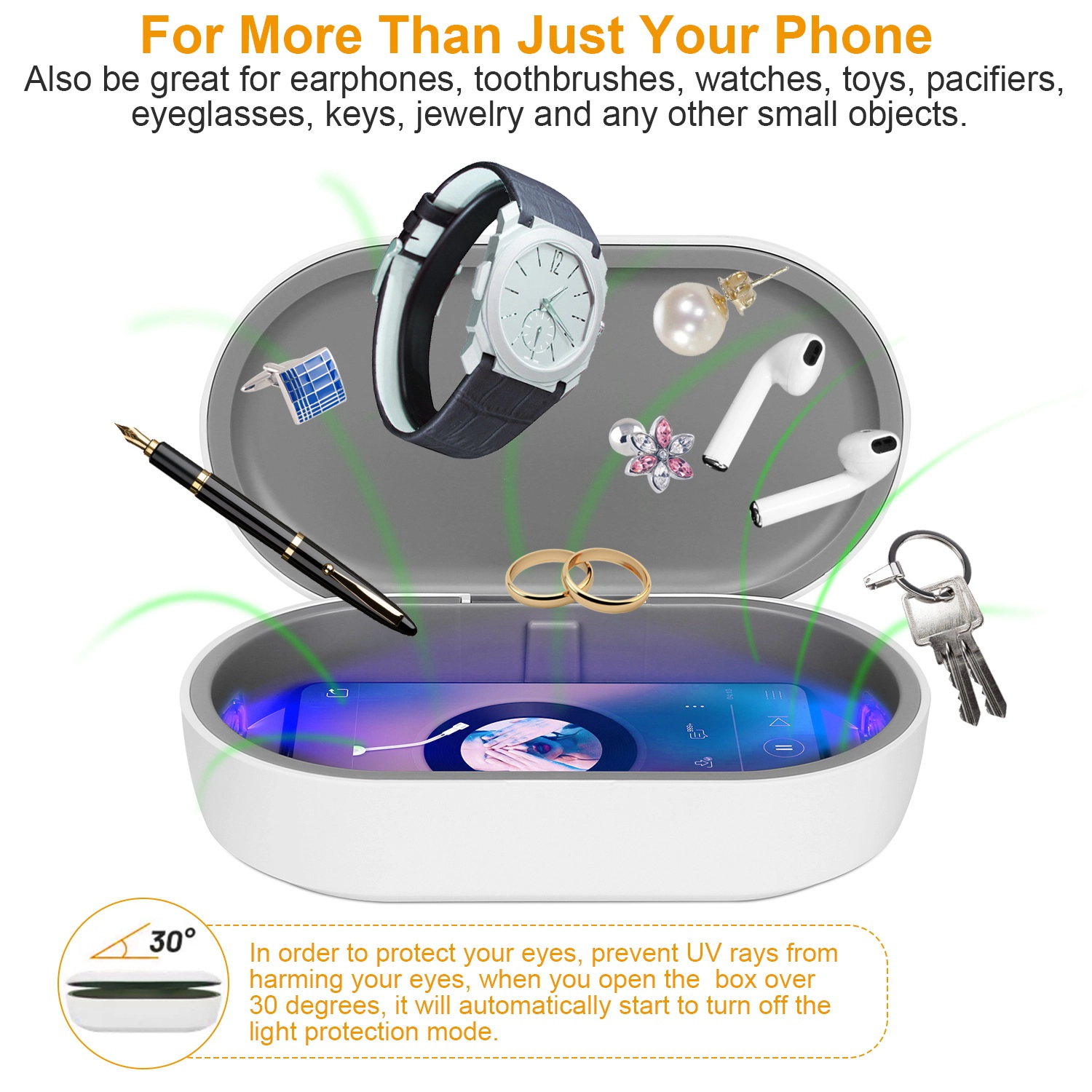 GBruno UV Sanitizer Box With Wireless Charging
