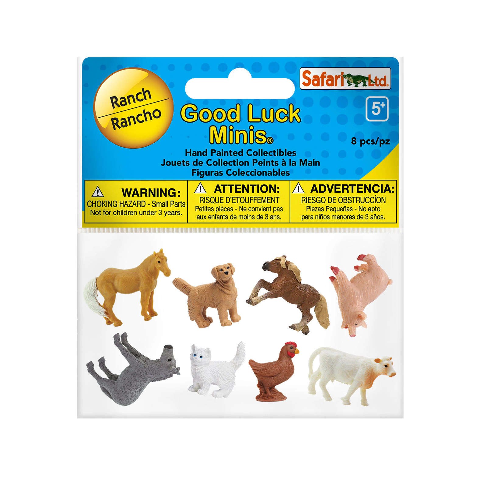 Safari Ltd. - Ranch Fun Pack - 8 Mini Toy Figurines for Kids
