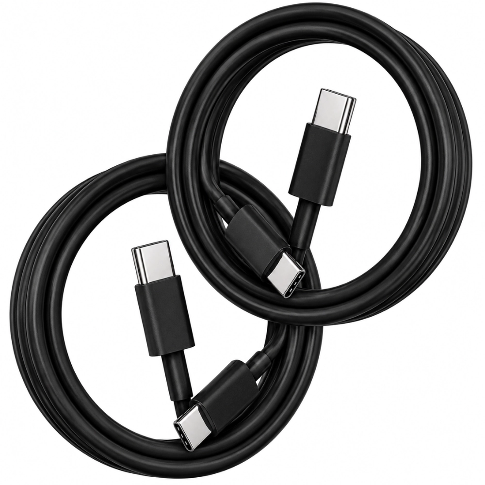 Qixxronics USB-C to Charging Cable 2-Pack 3FT for Samsung Galaxy S26 S25 S24, Z Flip/ Fold, Pixel 9 8, Switch 2